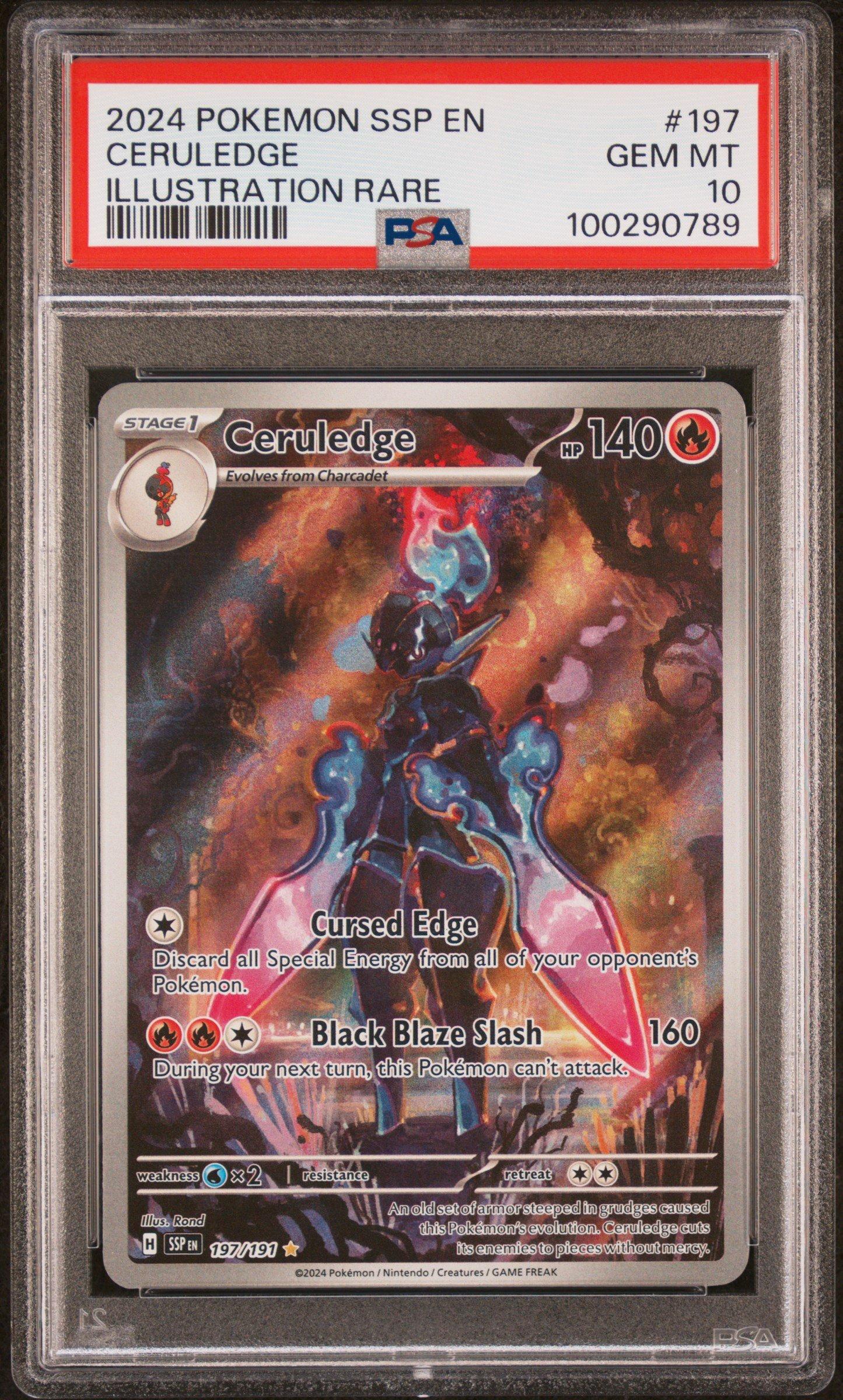 2024 Pokemon Ssp En-surging Sparks 197 Ceruledge Illustration Rare