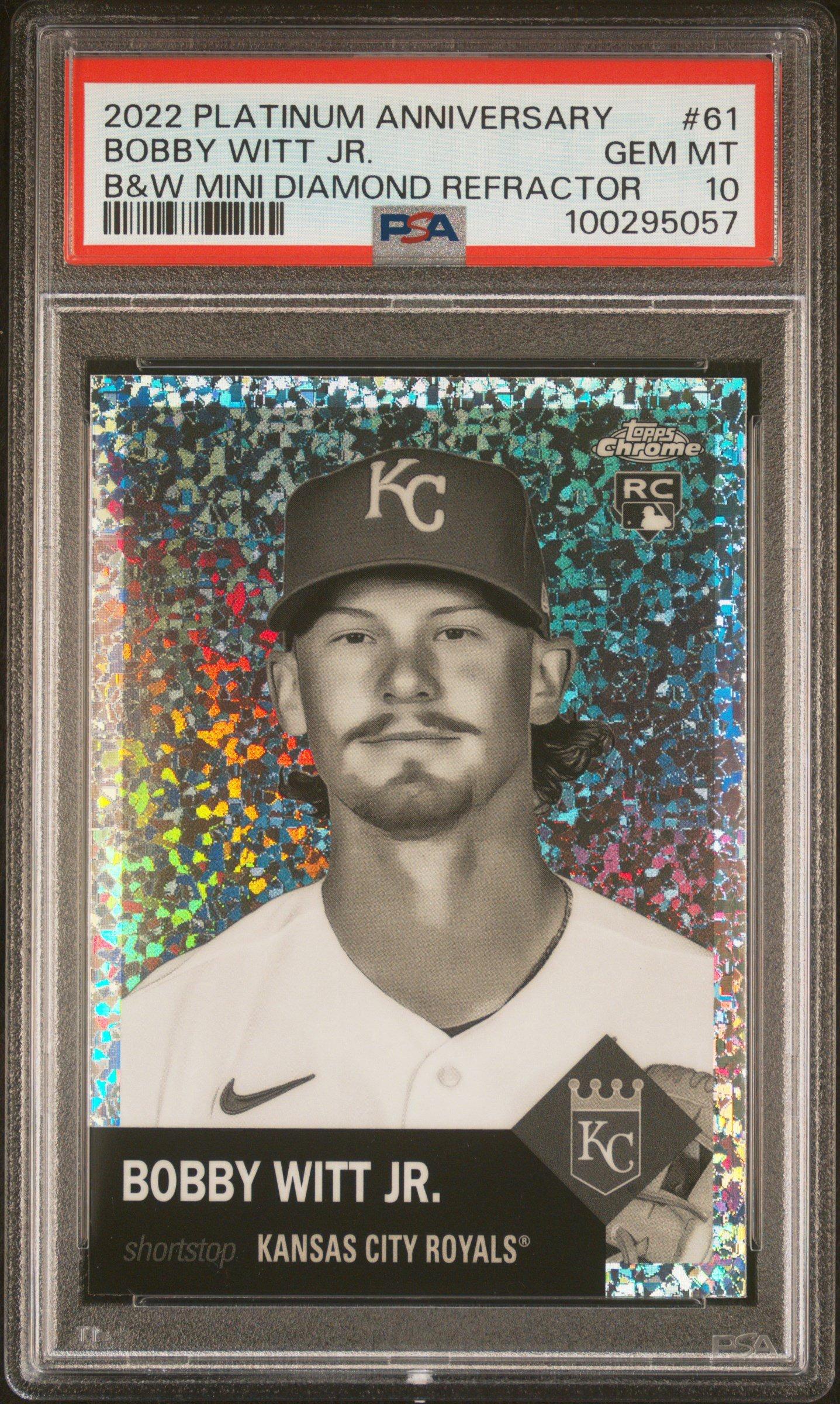2022 Topps Chrome Platinum Anniversary 61 Bobby Witt Jr. Black 