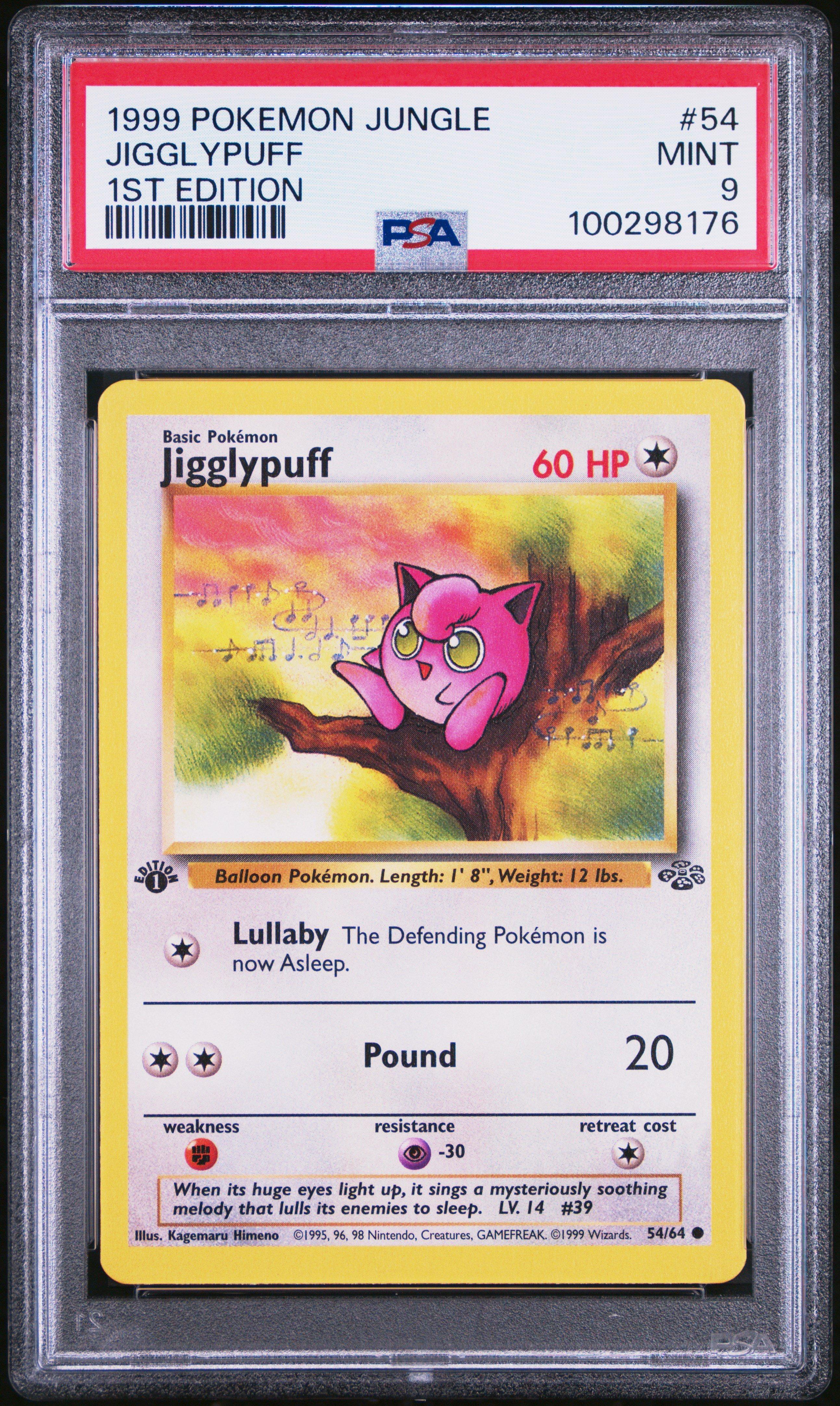 1999 Pokemon Jungle 54 Jigglypuff 1st Edition PSA