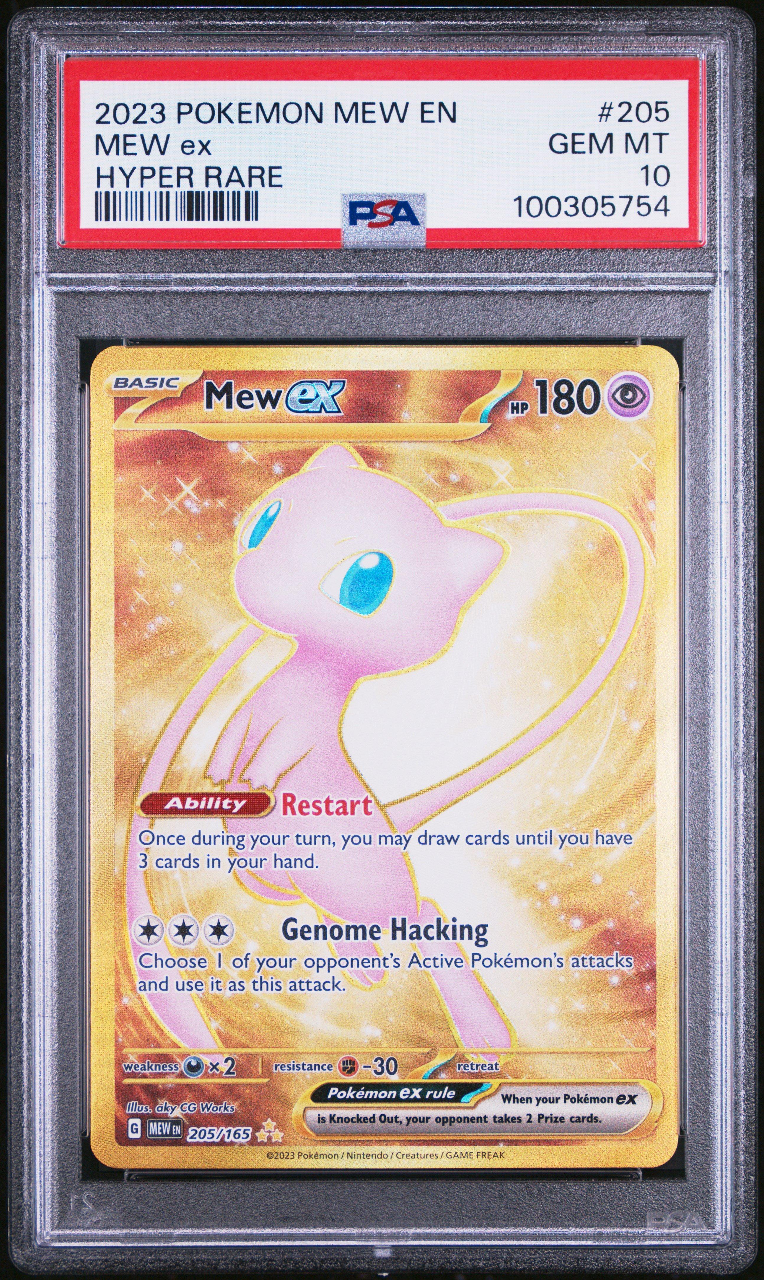 2023 Pokemon Mew En-151 205 Mew Ex Hyper Rare PSA