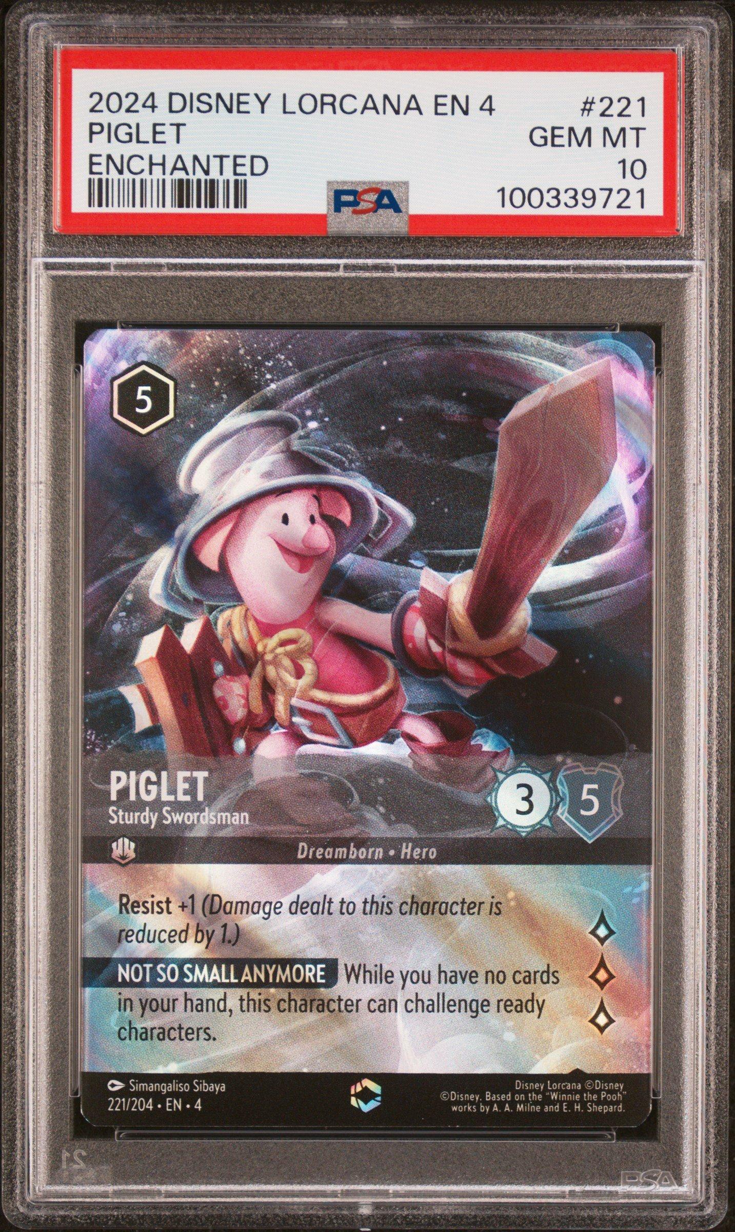 2024 Disney Lorcana En 4-ursula's Return 221 Piglet