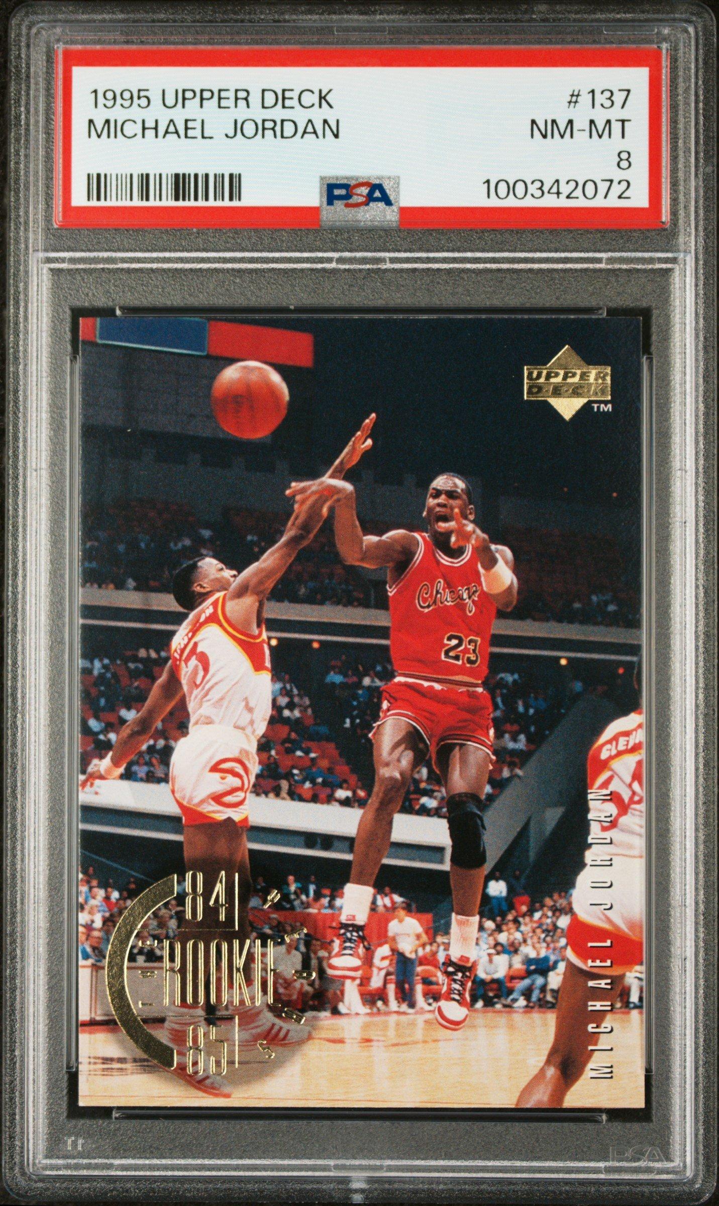 1995 Upper Deck 137 Michael Jordan PSA 8