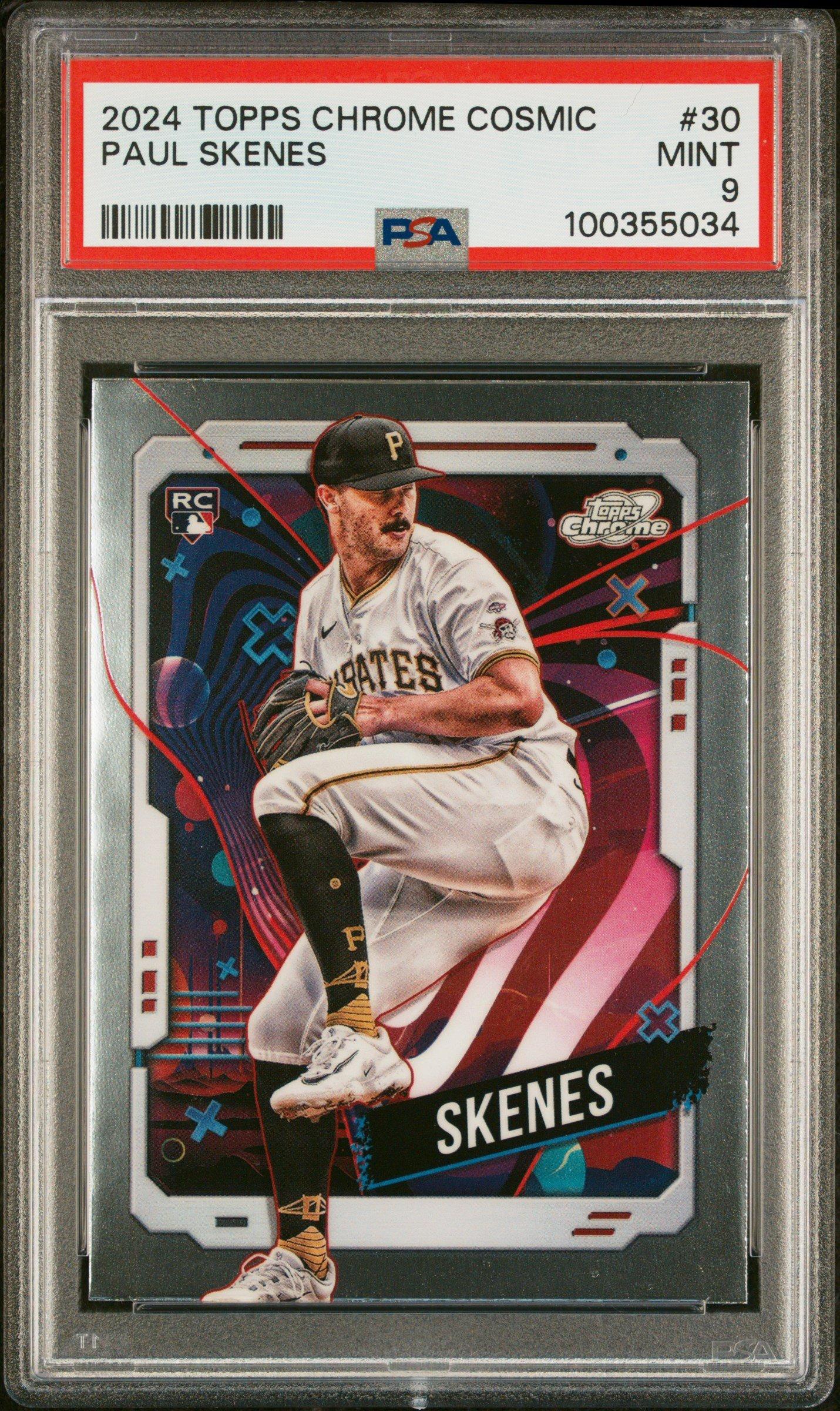 2024 Topps Chrome Cosmic 30 Paul Skenes PSA 9 Graded Card | GameStop