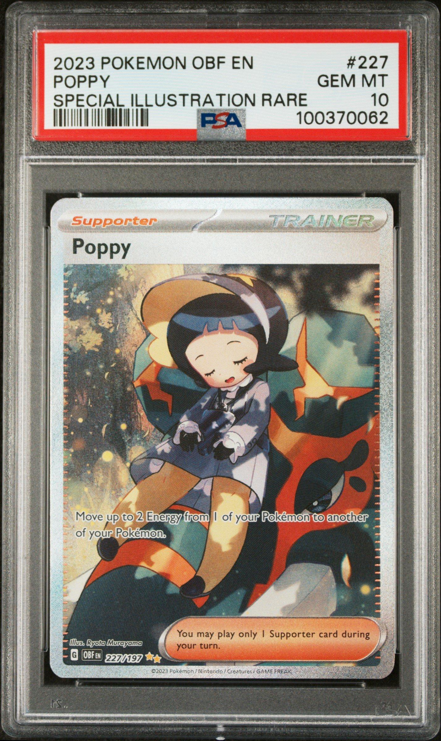 2023 Pokemon Obf En-obsidian Flames 227 Poppy Special Illustration Rare PSA