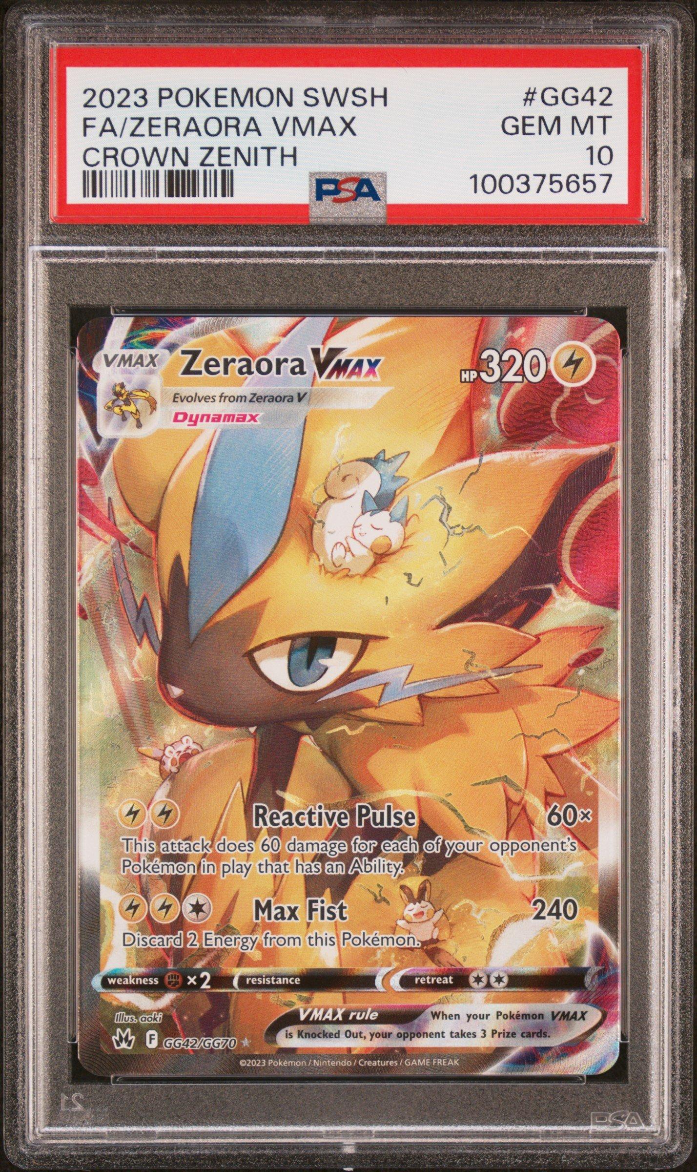 2023 Pokemon Sword And Shield Crown Zenith Gg42 Full Art/zeraora