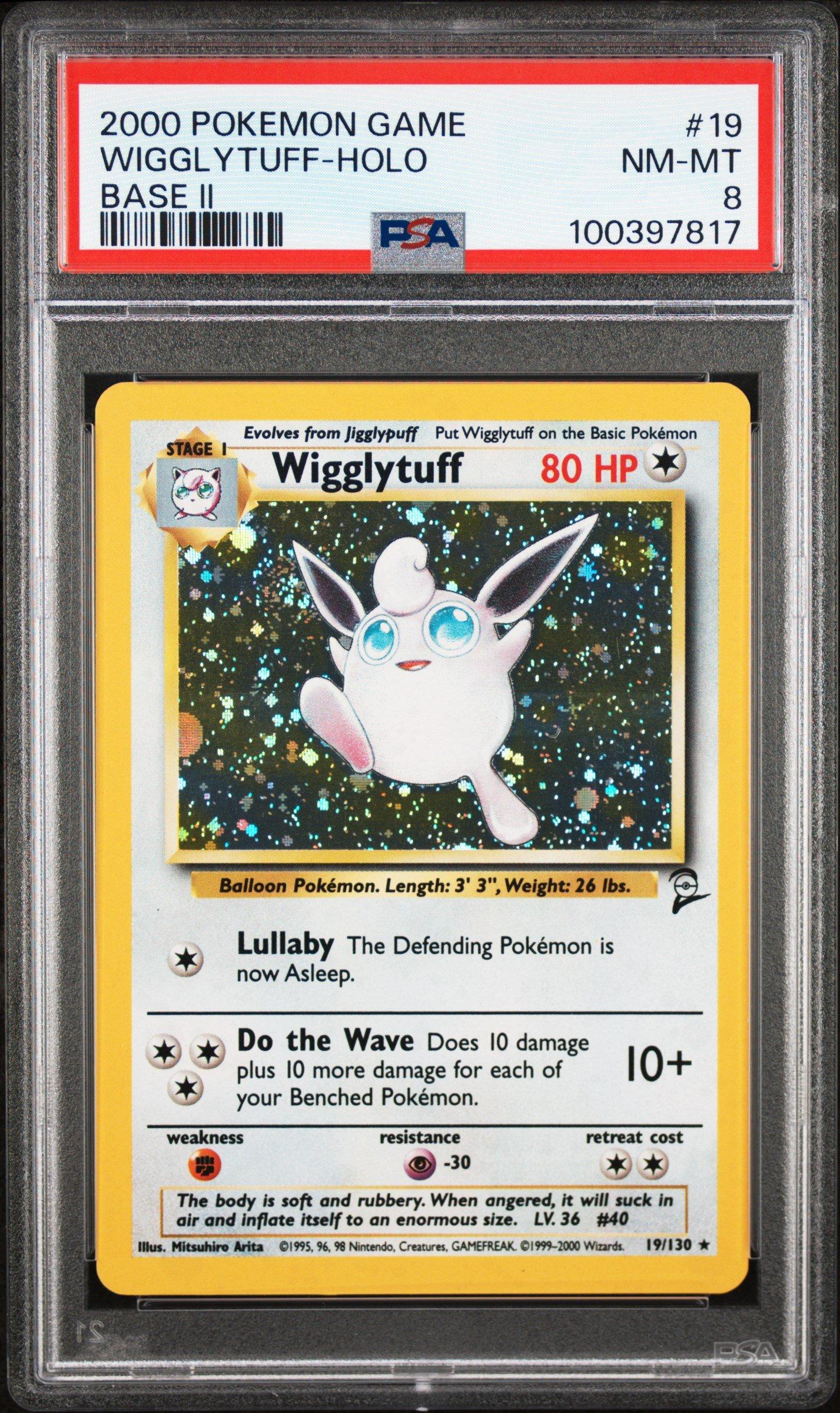 2000 Pokemon Game Base Ii 19 Wigglytuff-holo PSA