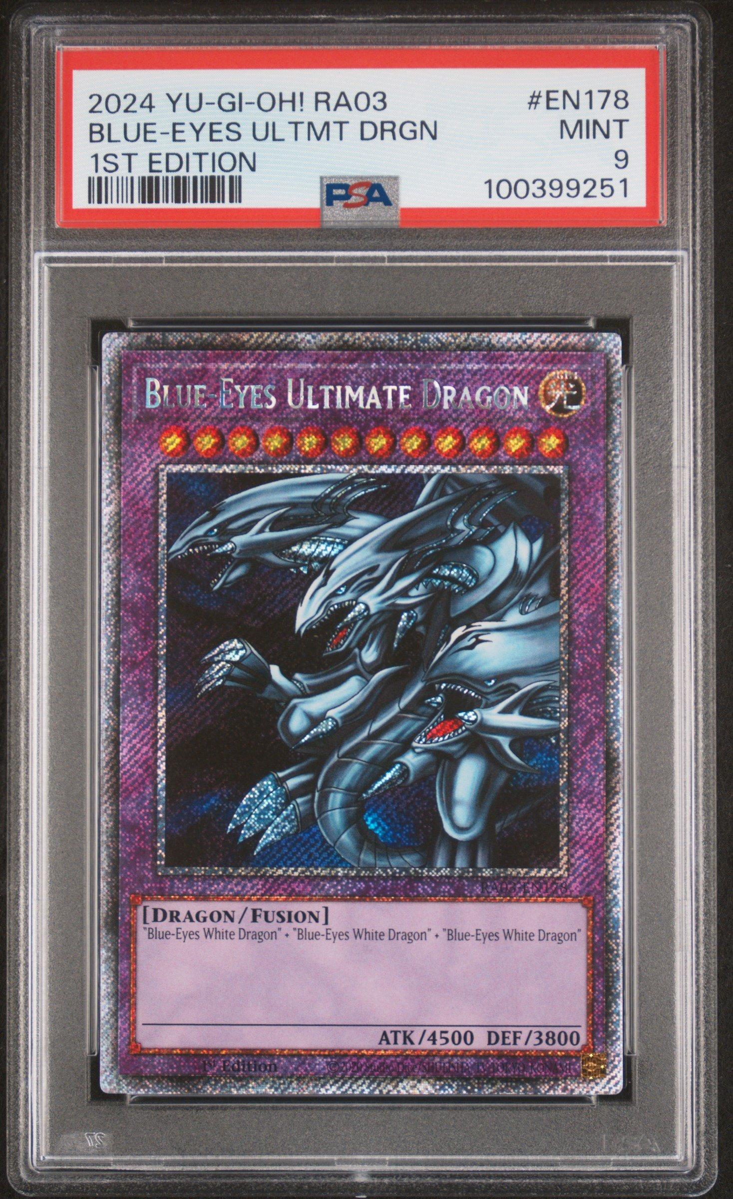 2024 Yu-gi-oh! Ra03-quarter Century Bonanza En178 Blue-eyes Ultimate Dragon 1st Edition PSA