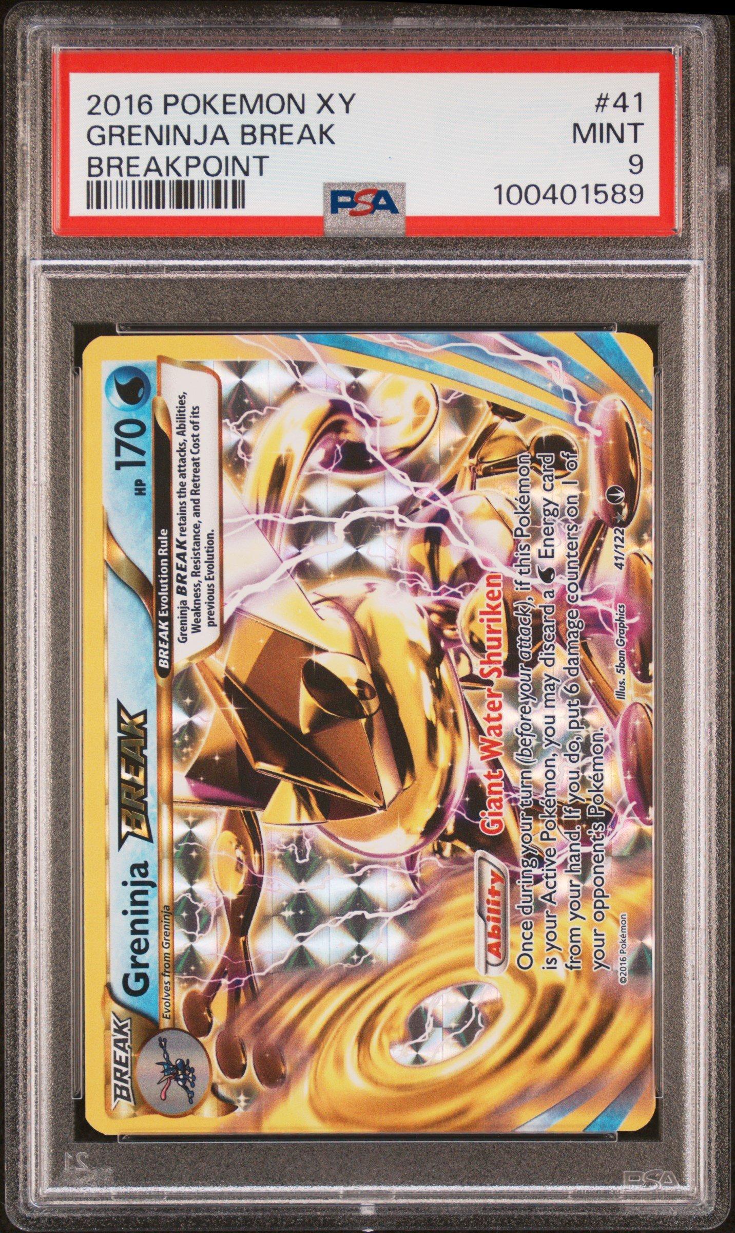 2016 Pokemon Xy Breakpoint 41 Greninja Break PSA 9