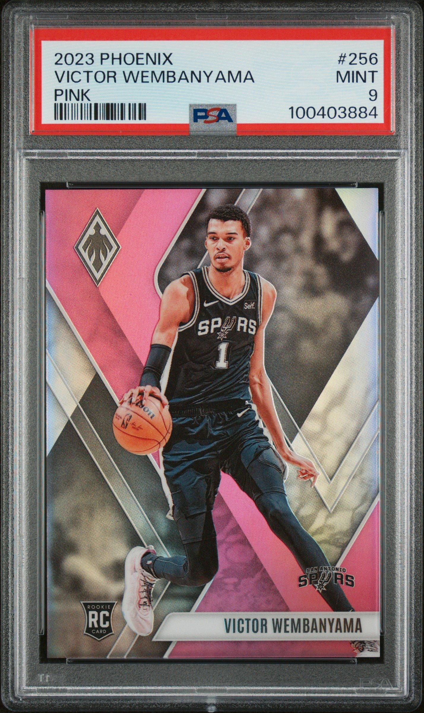 2023 Panini Phoenix 256 Victor Wembanyama Pink PSA 9