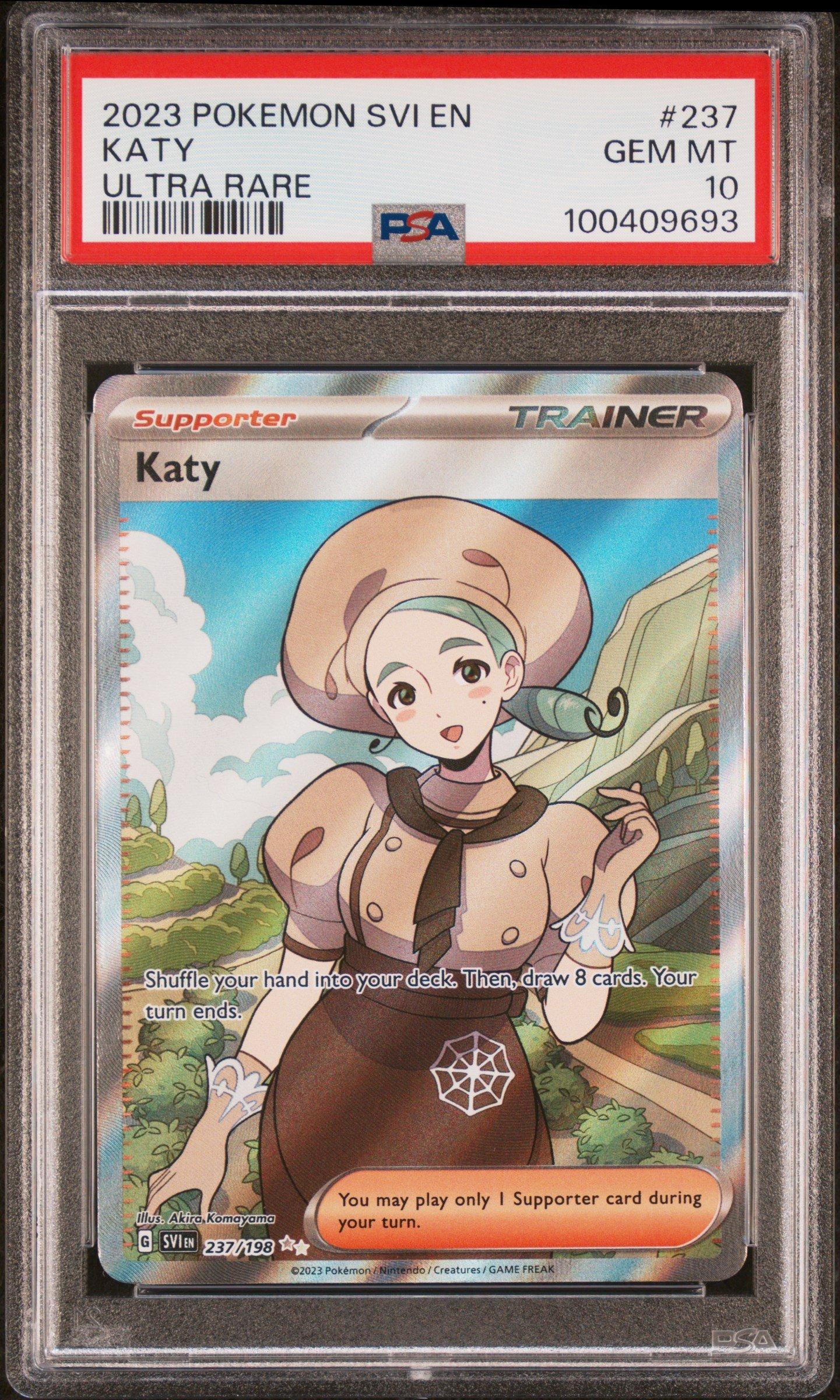 2023 Pokemon Svi En-scarlet & Violet 237 Katy Ultra Rare PSA