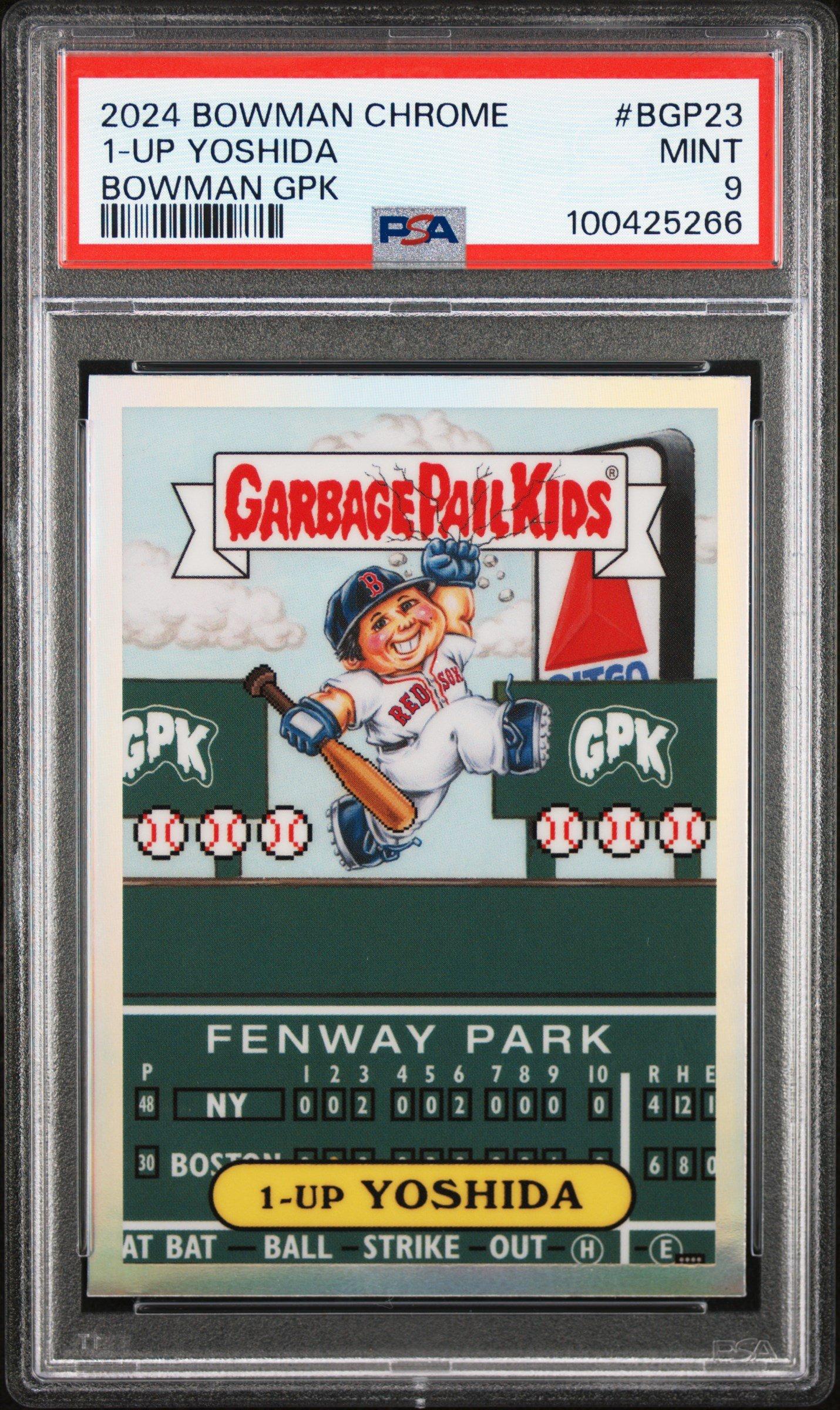 2024 Bowman Chrome Bowman Garbage Pail Kids Bgp23 Masataka Yoshida 1-up Yoshida PSA 9