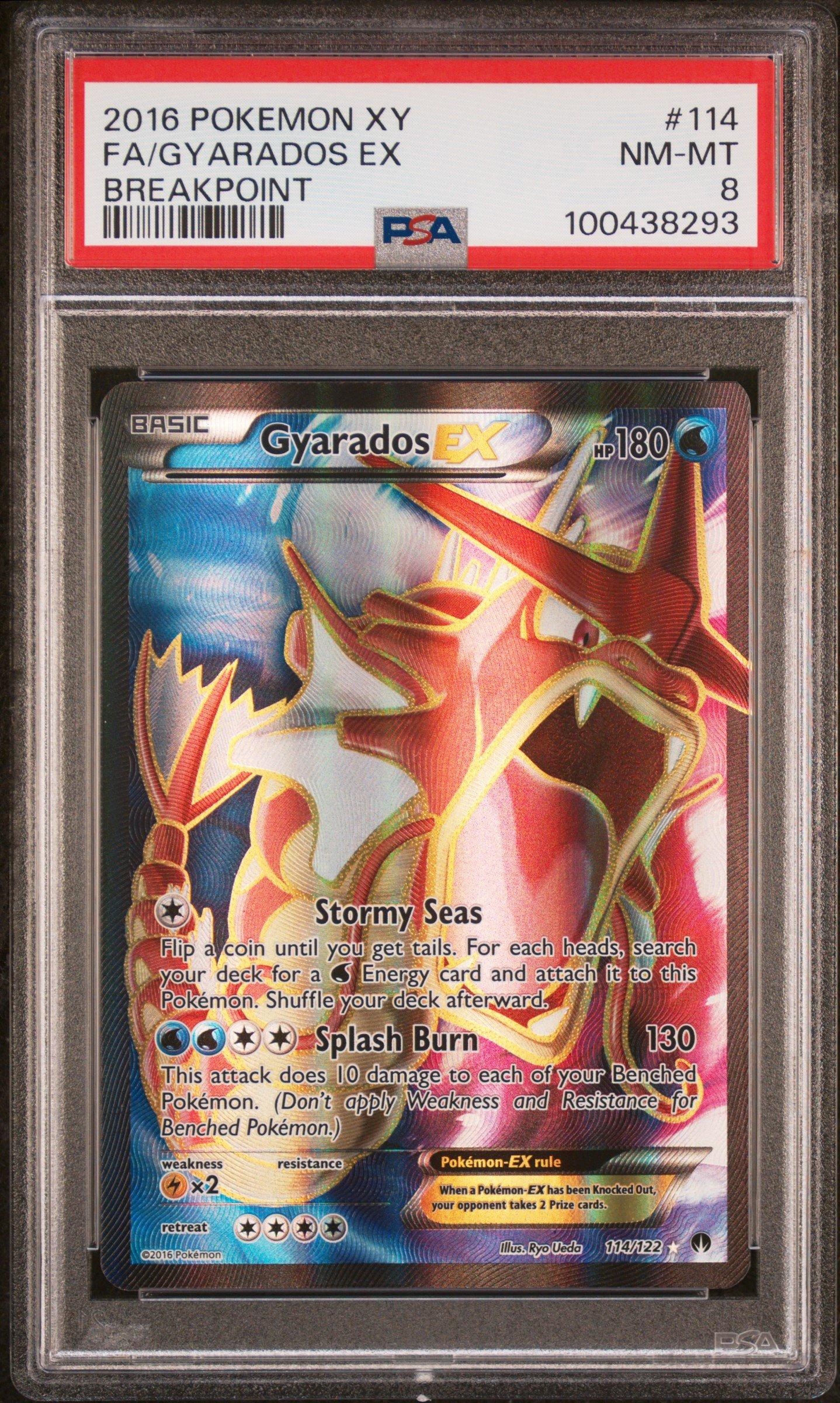 2016 Pokemon Xy Breakpoint 114 Full Art/gyarados Ex PSA