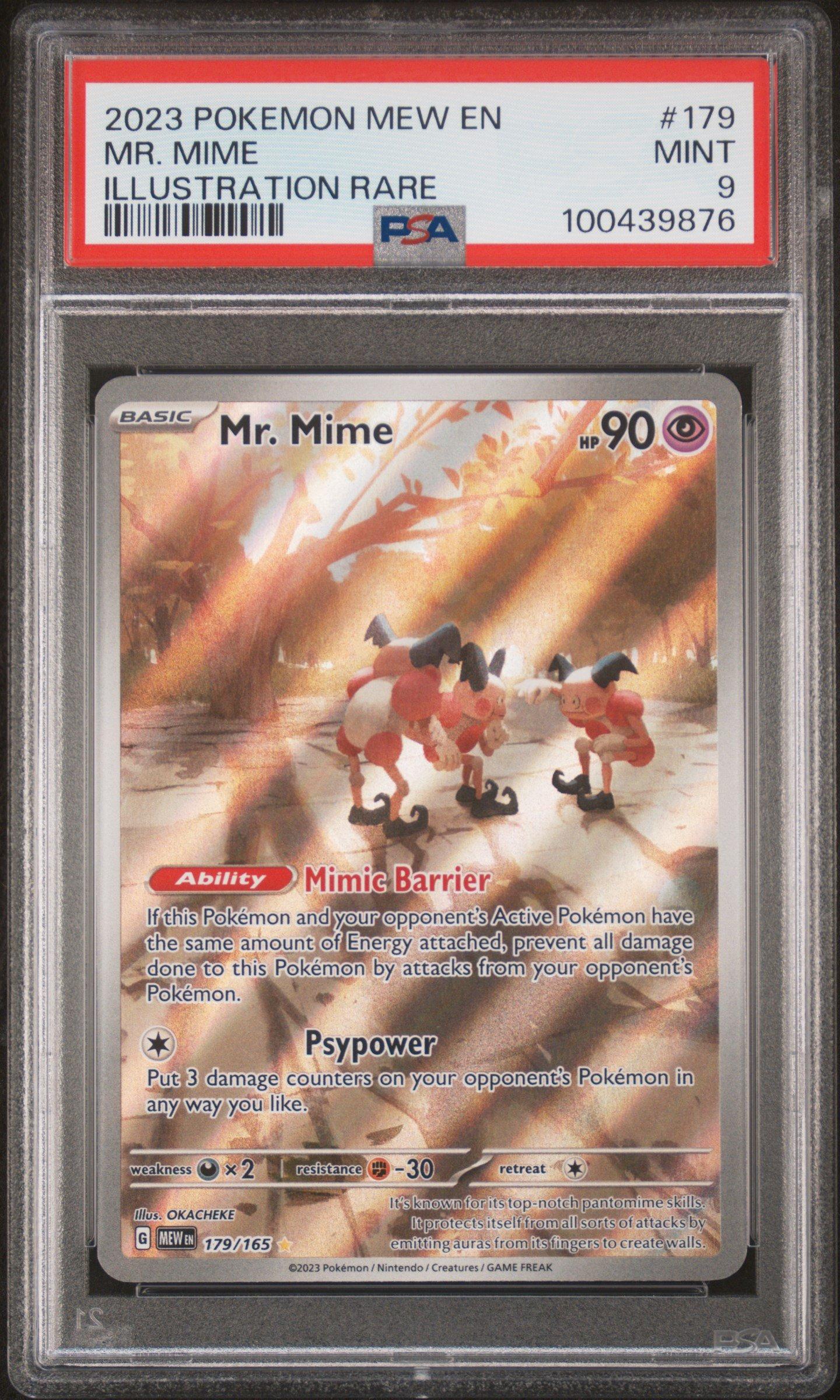 2023 Pokemon Mew En-151 179 Mr. Mime Illustration Rare PSA 9
