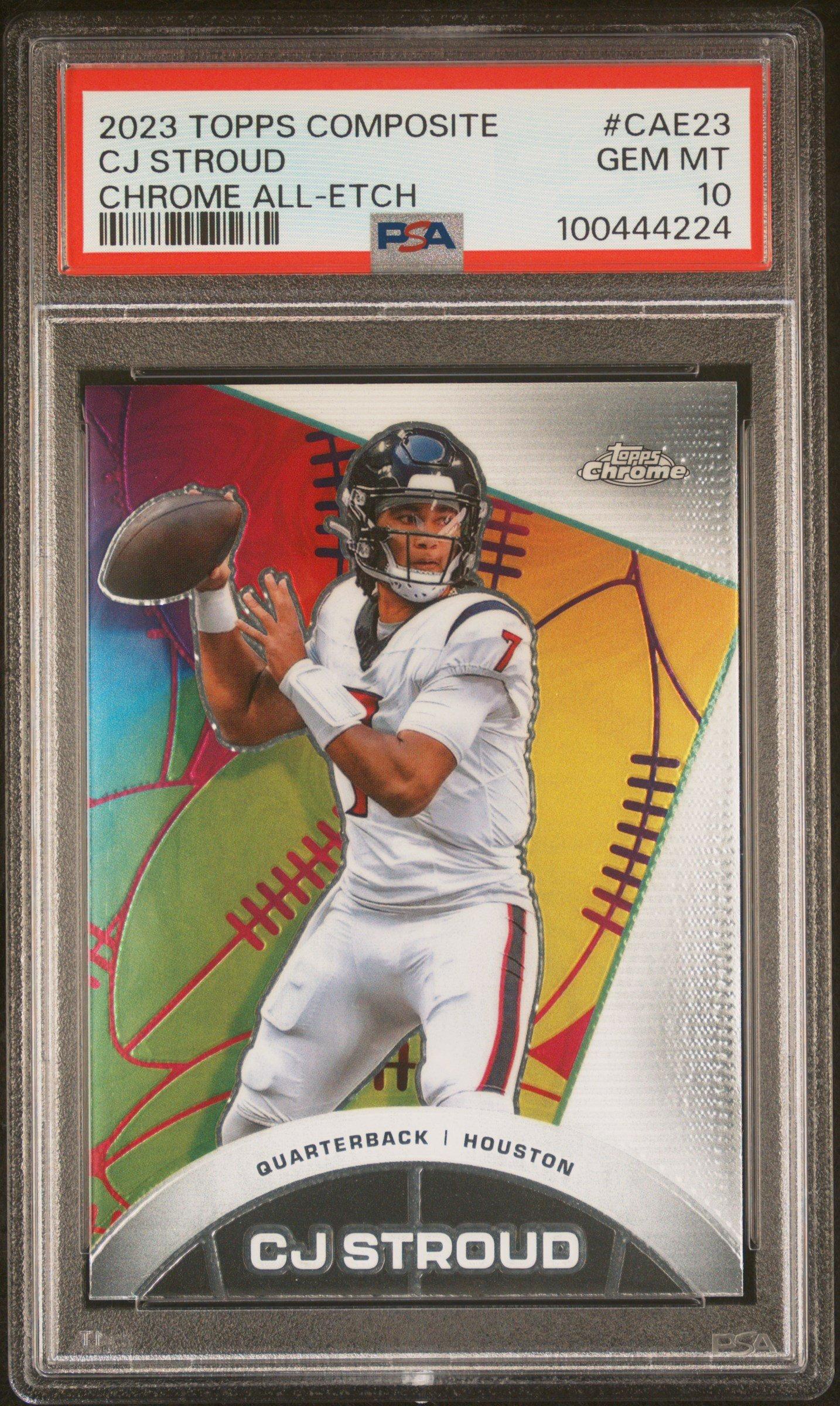 2023 Topps Composite Chrome All-etch Cae23 Cj Stroud PSA 10