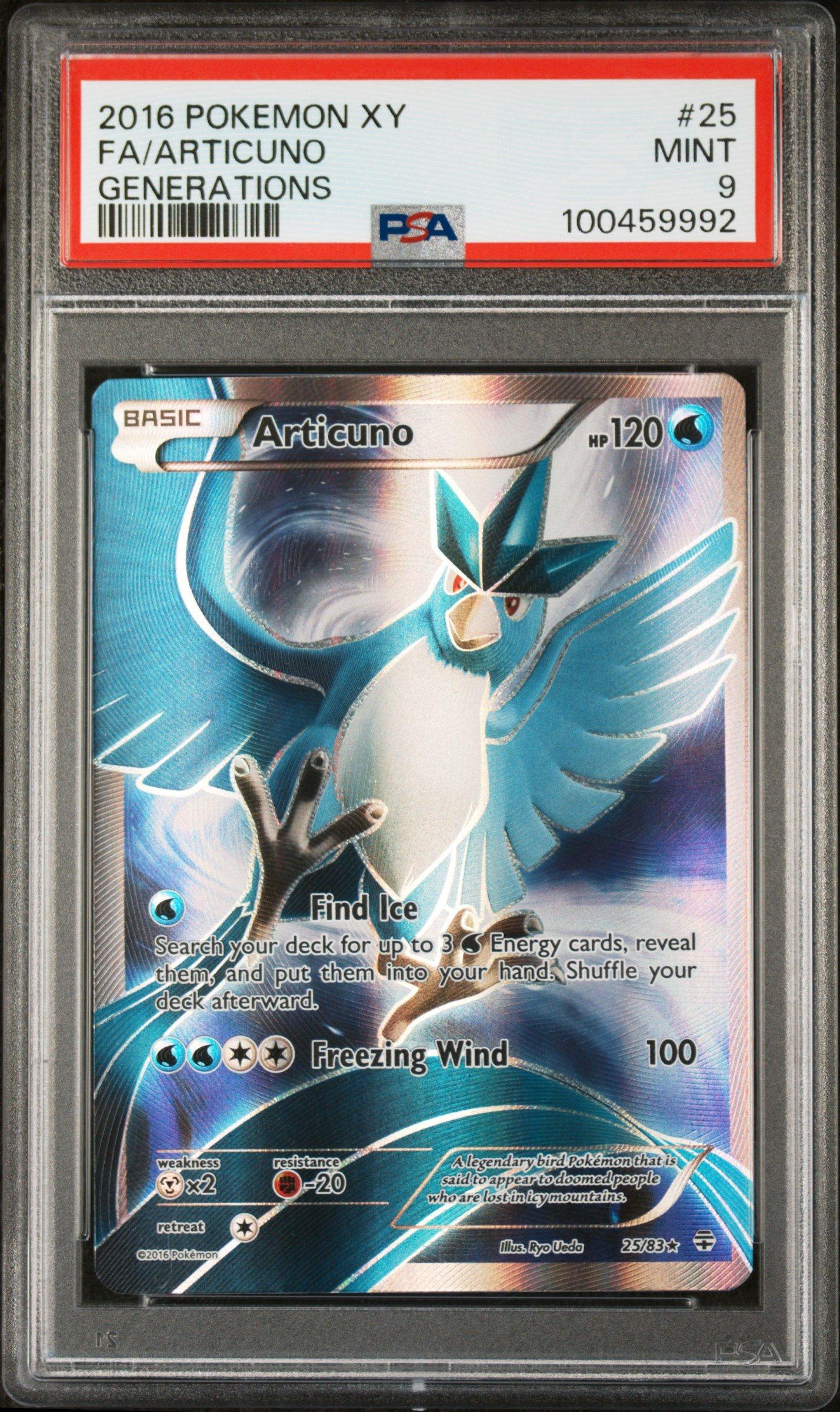 2016 Pokemon Xy Generations 25 Full Art/articuno PSA