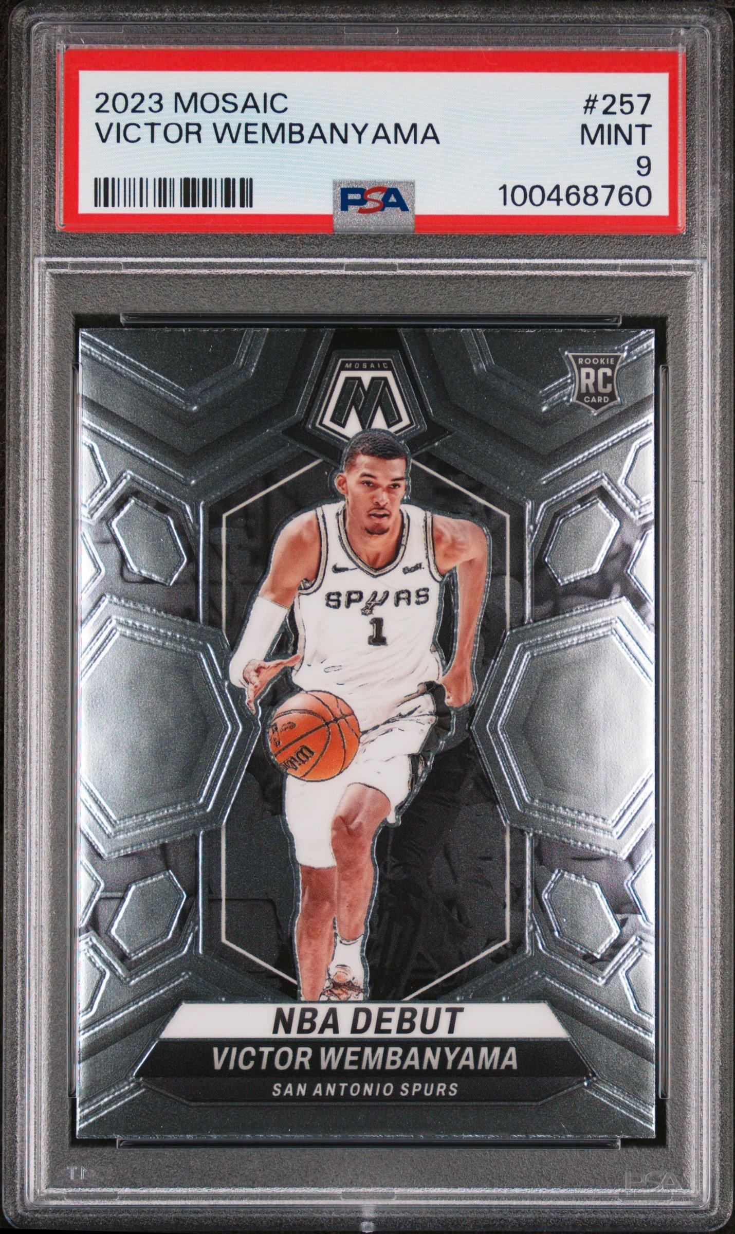 2023 Panini Mosaic 257 Victor Wembanyama PSA 9 Graded Card | GameStop