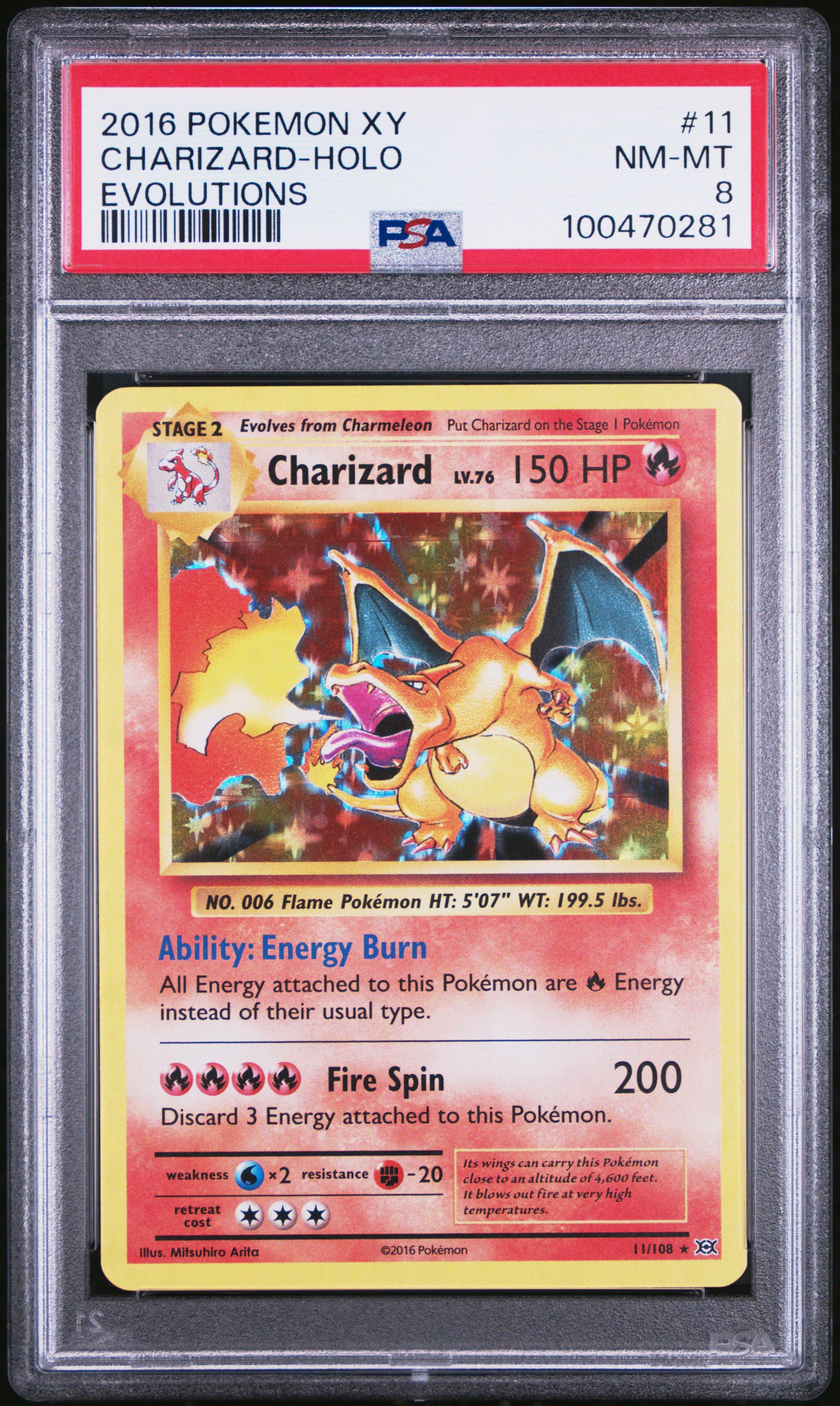 2016 Pokemon Xy Evolutions 11 Charizard-holo PSA