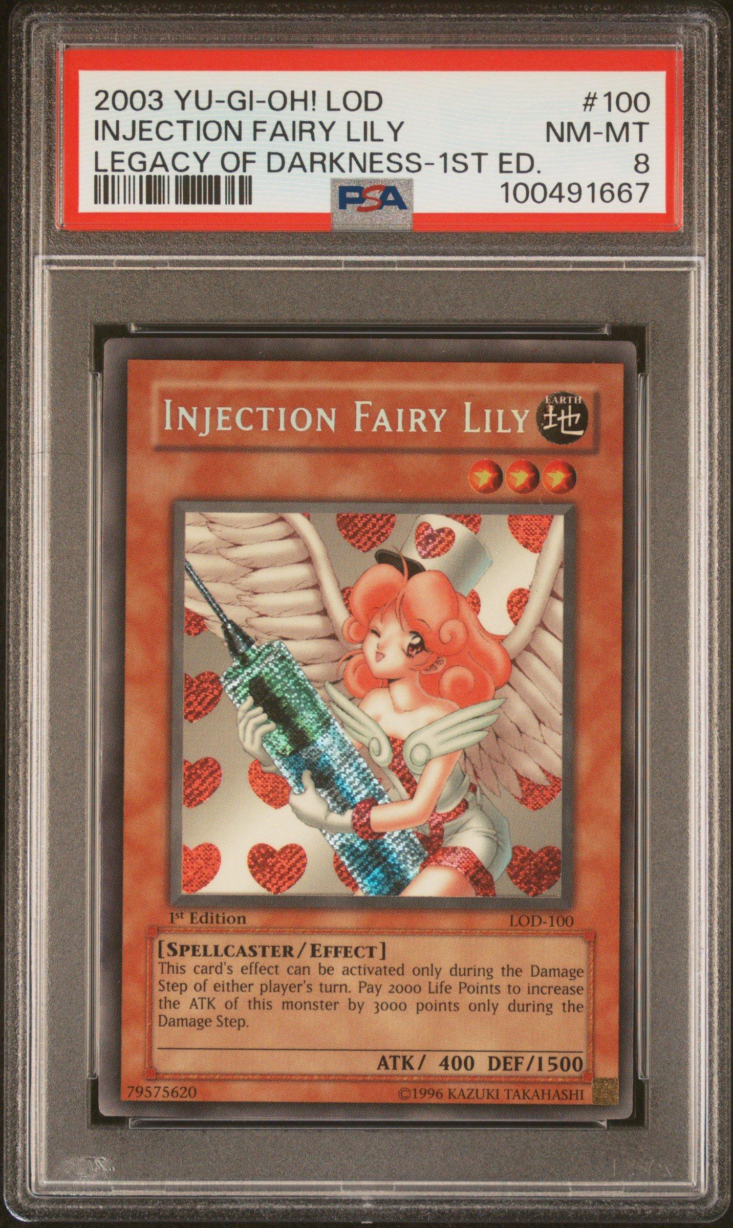 2003 Yu-gi-oh! Lod-legacy Of Darkness 100 Injection Fairy Lily 1st Edition PSA
