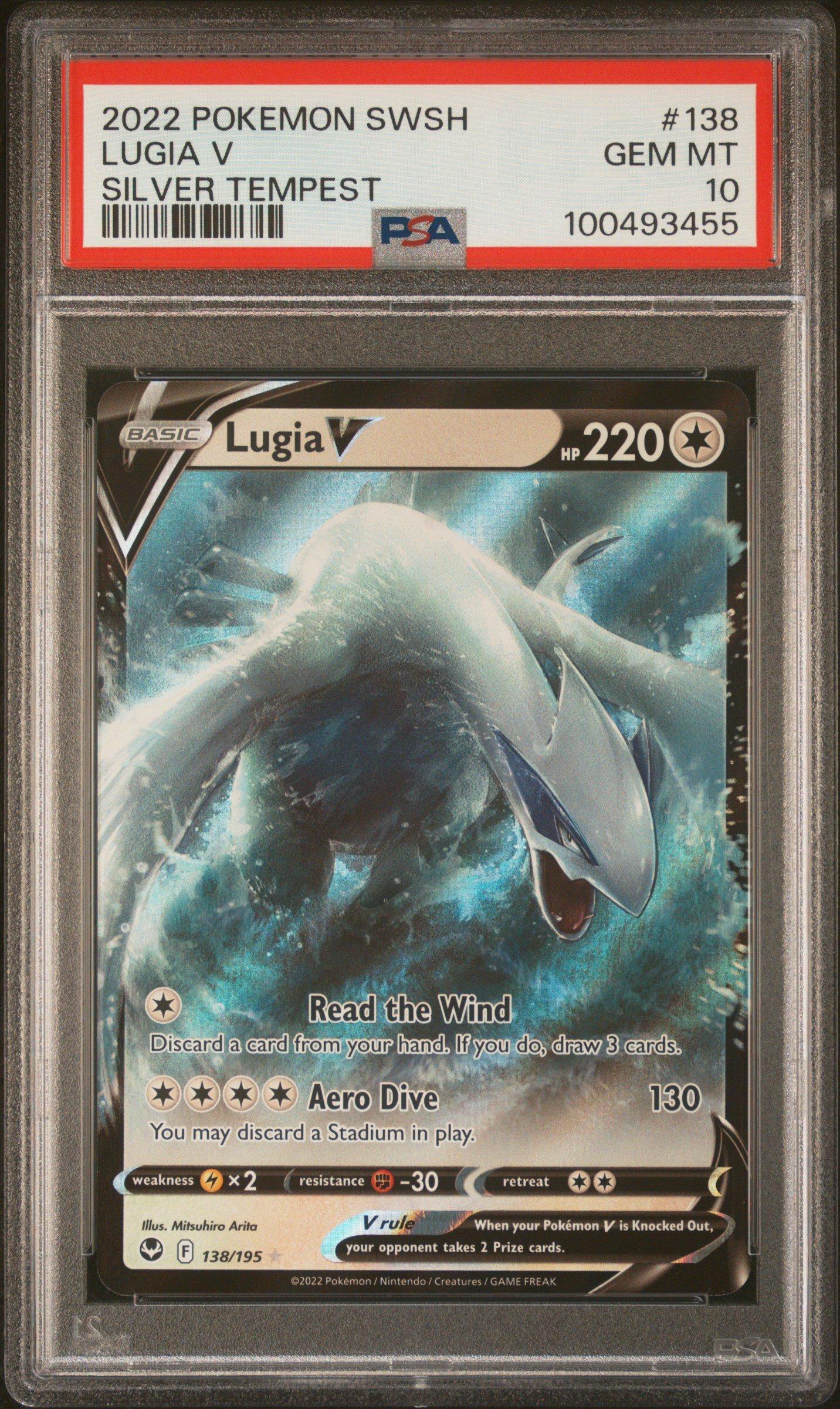 pokemon tcg silver tempest 138 195 lugia v card Lugia V - 138/195 Ultra Rare