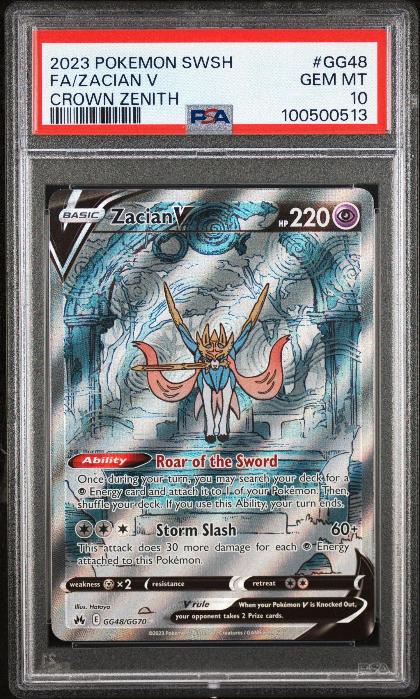 2023 Pokemon Sword And Shield Crown Zenith Gg48 Full Art/zacian V