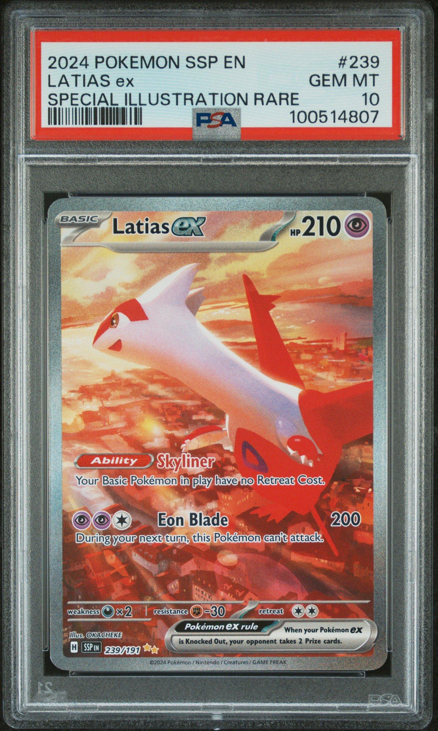 2024 Pokemon Ssp En-surging Sparks 239 Latias Ex Special