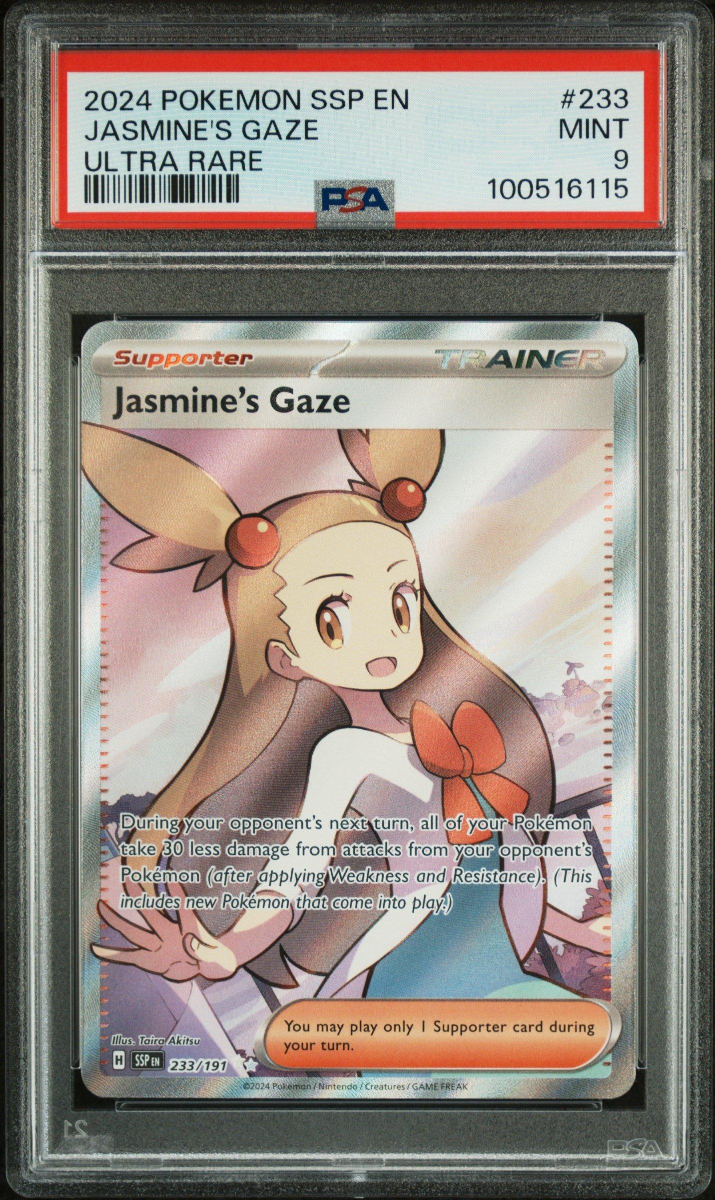 2024 Pokemon Ssp En-surging Sparks 233 Jasmine's Gaze Ultra Rare