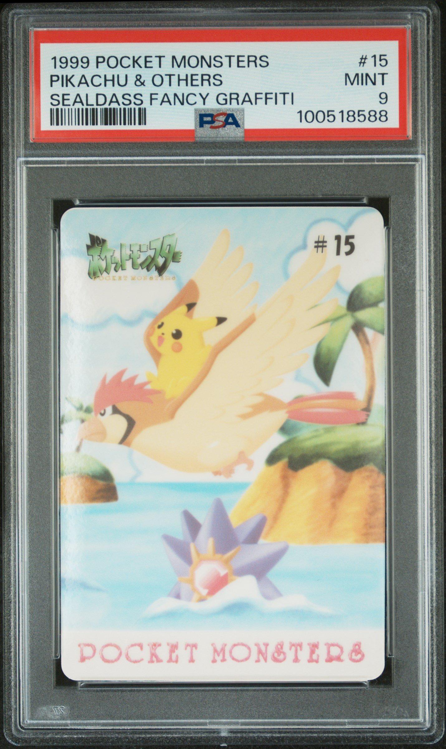 1999 Pocket Monsters Sealdass Fancy Graffiti 15 Pikachu & Others