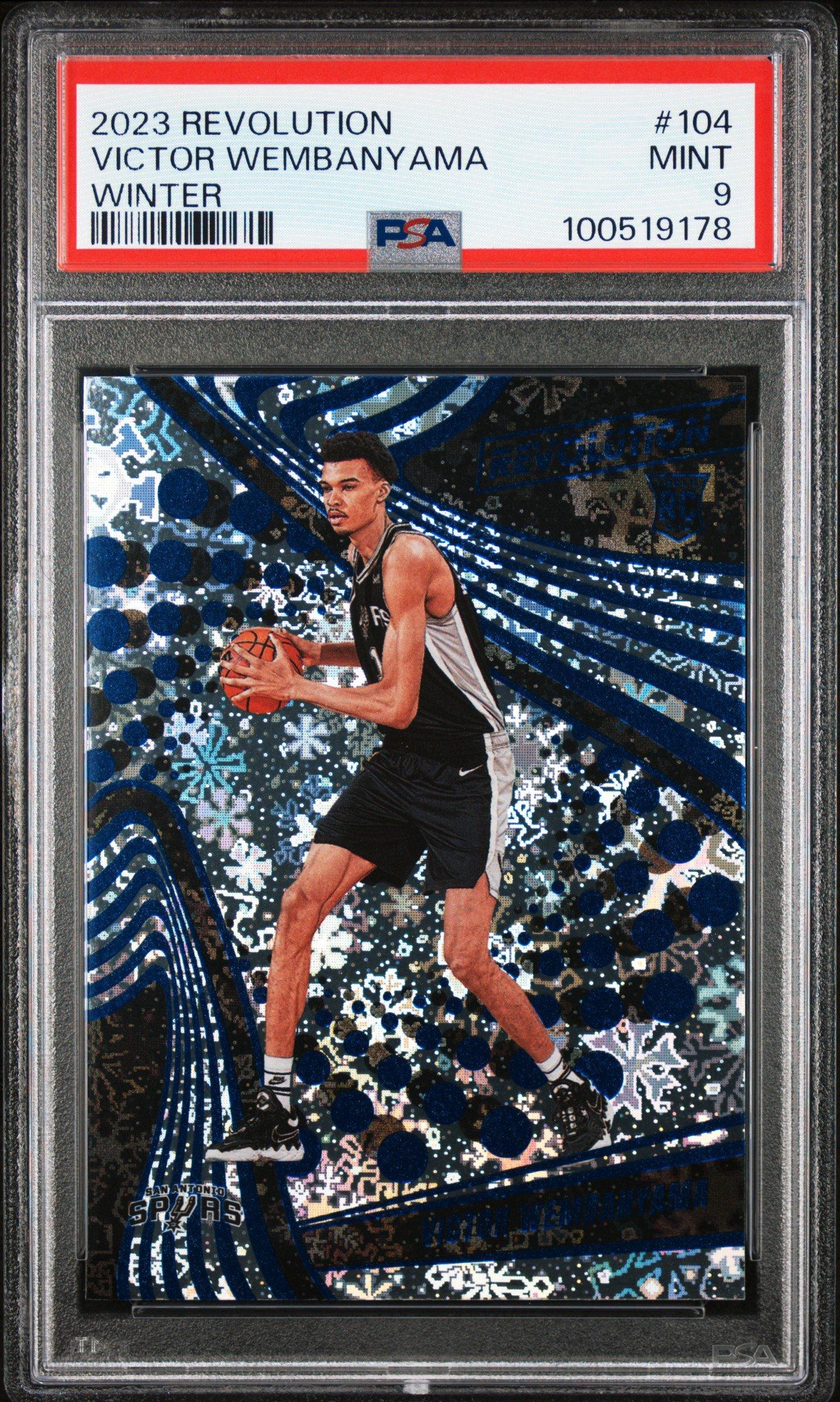 2023 Panini Revolution 104 Victor Wembanyama Winter PSA 9
