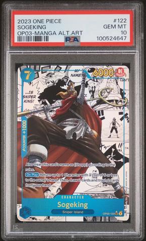 PSA10 2023 ONE PIECE #122 そげキング 2023 One Piece Op03-pillars Of Strength 122 Sogeking Manga