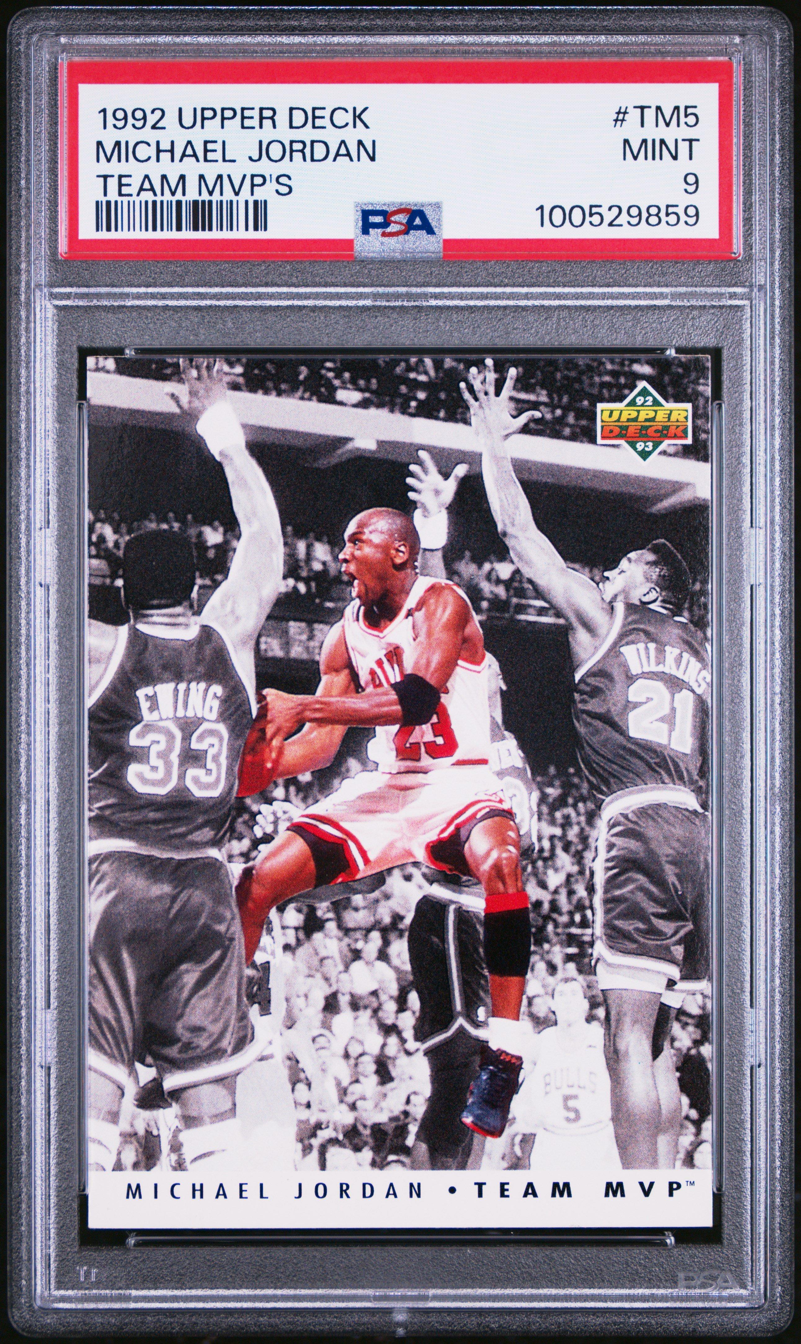1992 Upper Deck Team Mvp's Tm5 Michael Jordan PSA 9