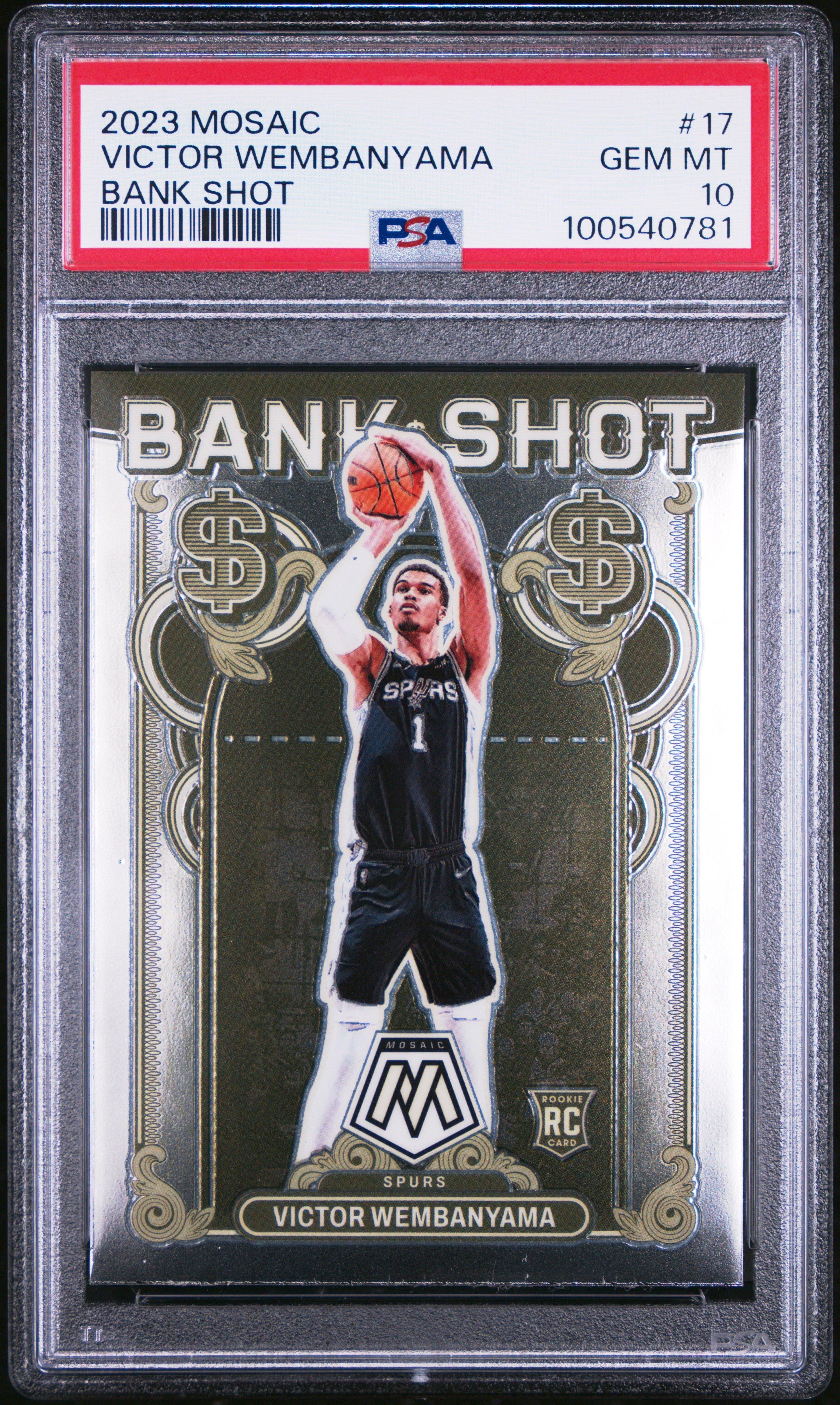 2023 Panini Mosaic Bank Shot 17 Victor Wembanyama PSA 10 Graded