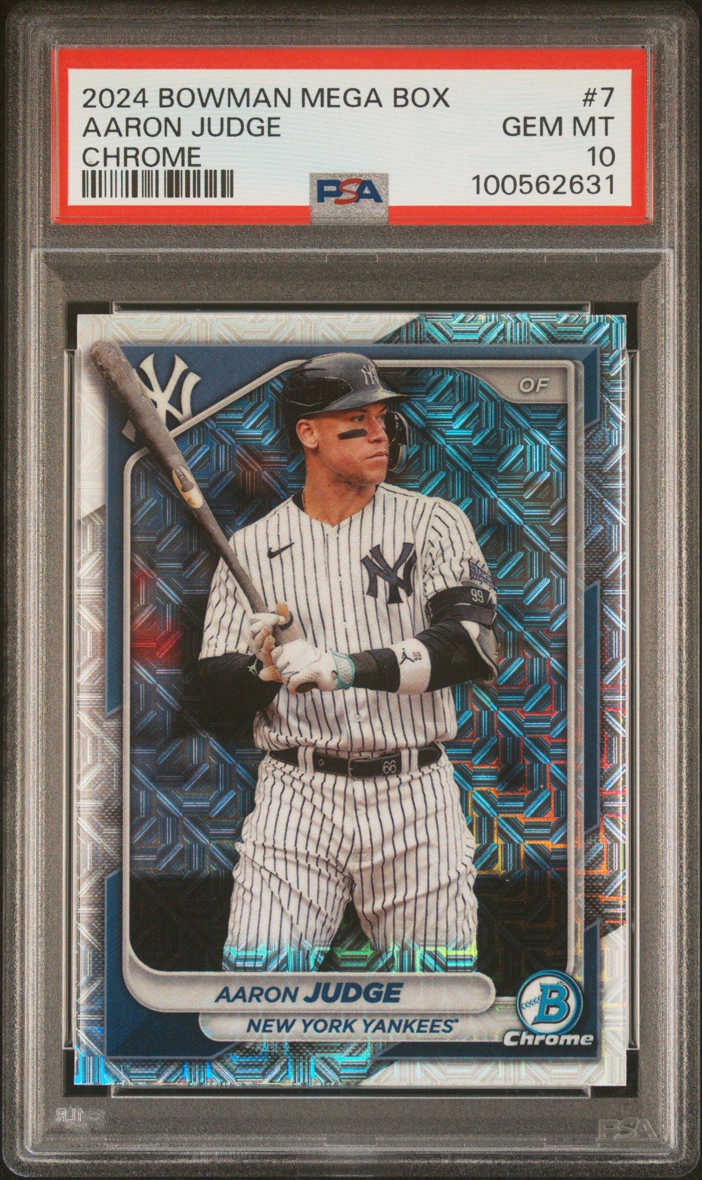 2024 Bowman Mega Box Chrome 7 Aaron Judge PSA 10