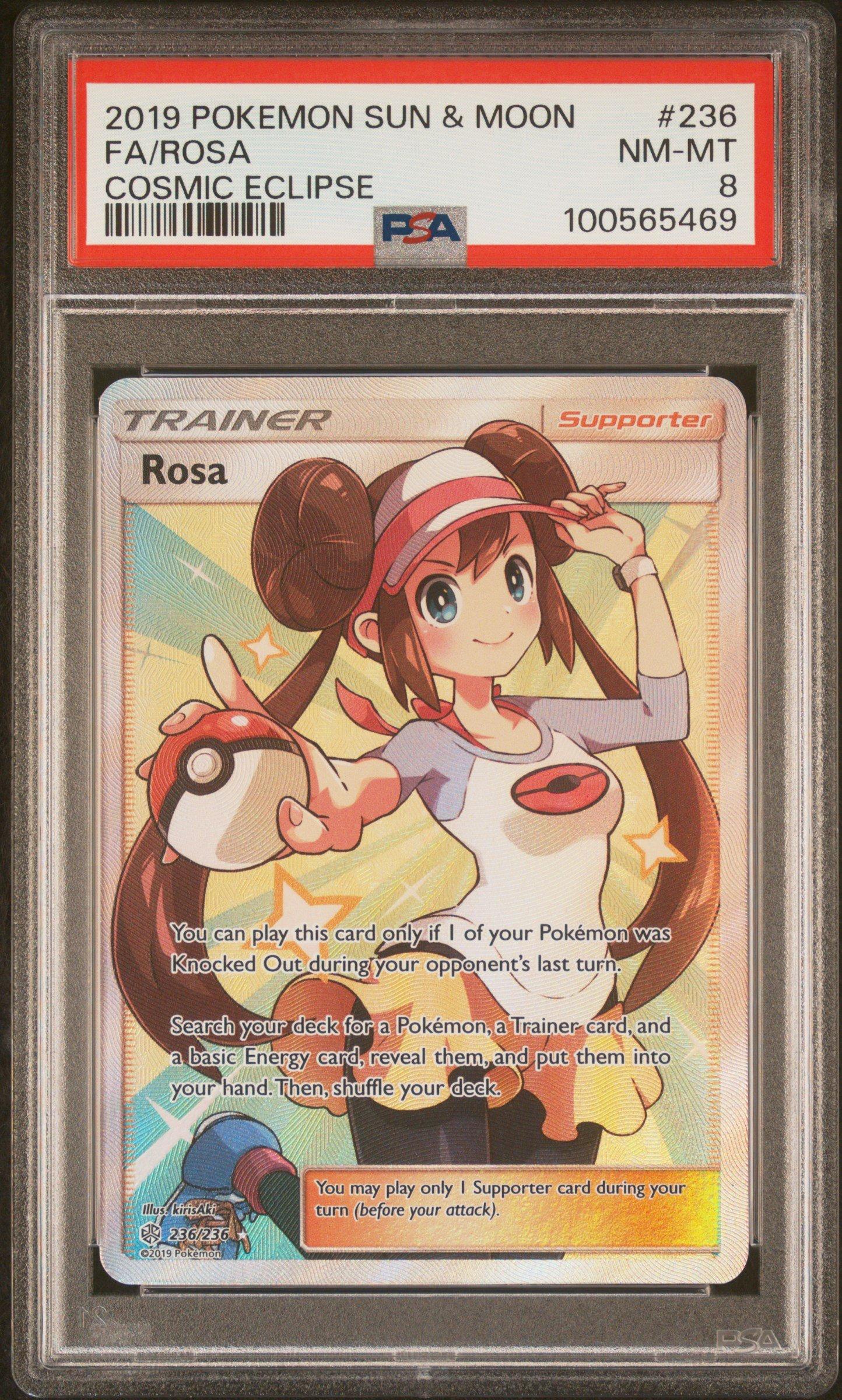2019 Pokemon Sun & Moon Cosmic Eclipse 236 Full Art/rosa PSA