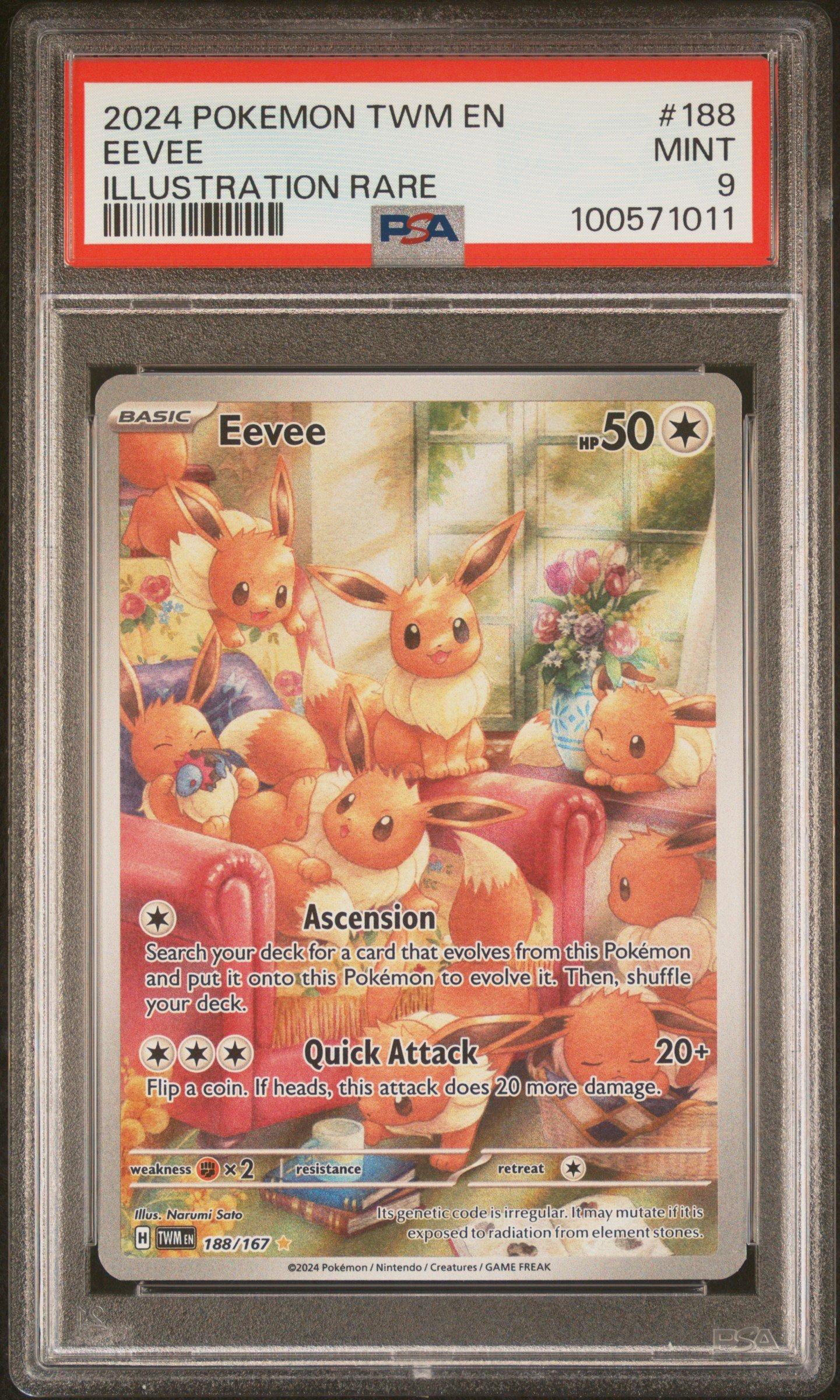 2024 Pokemon Twm En-twilight Masquerade 188 Eevee