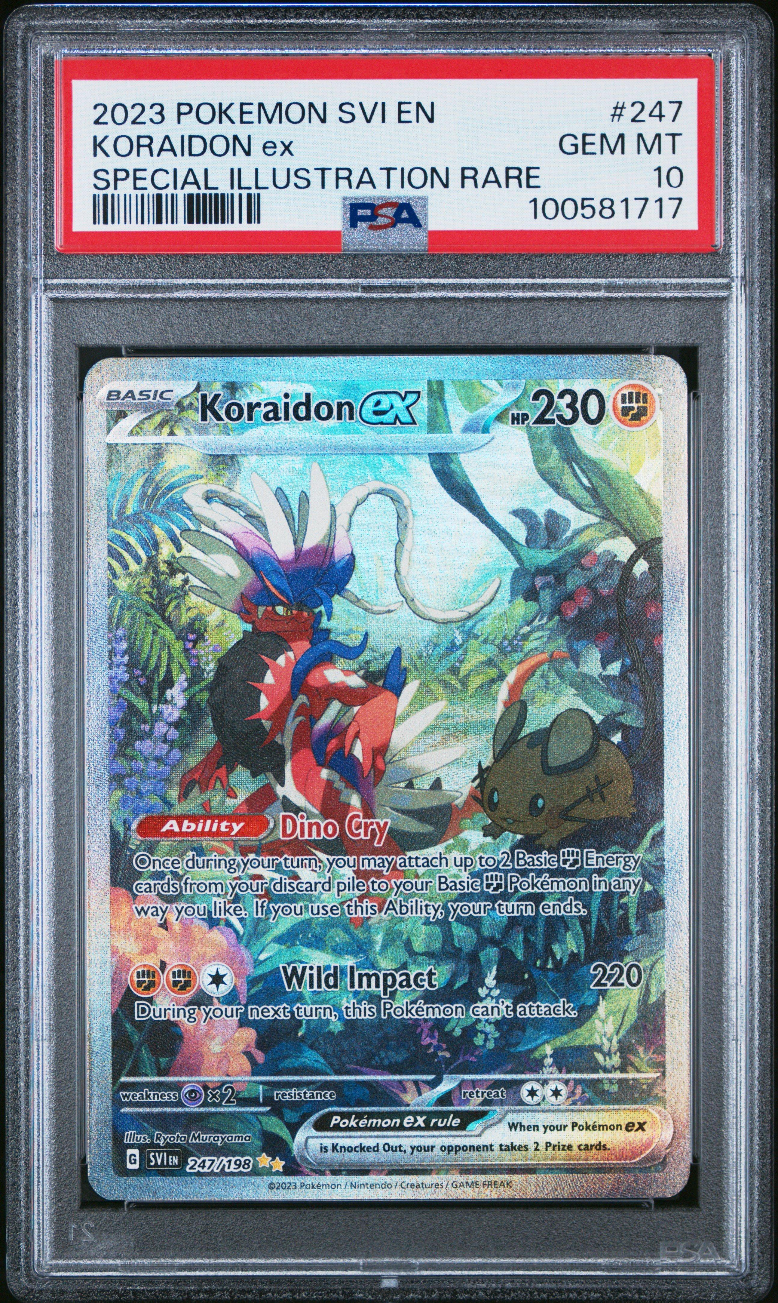 2023 Pokemon Svi En-scarlet & Violet 247 Koraidon Ex Special Illustration Rare PSA