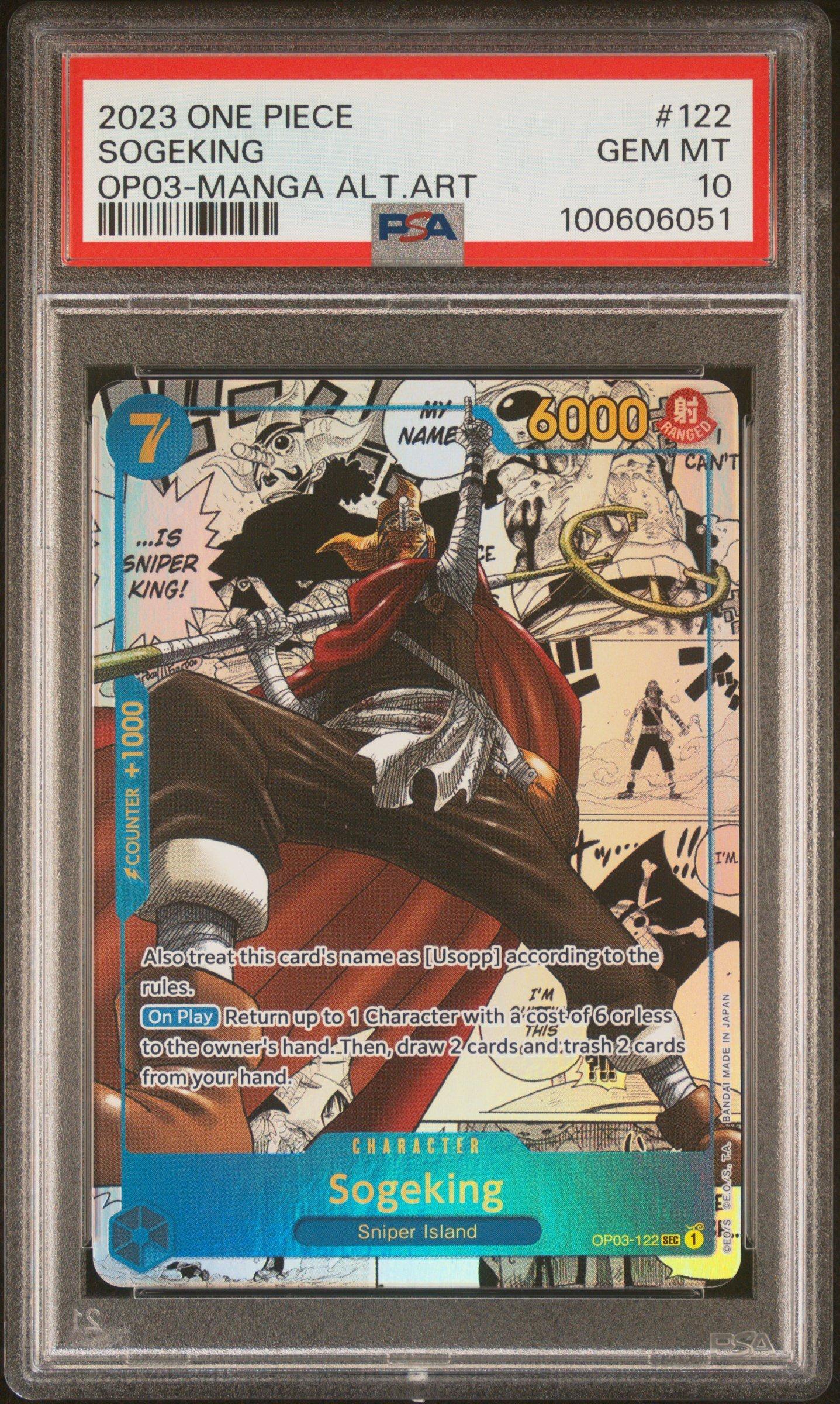 2023 ONE PIECE SOGEKING #122 GEM MT 10