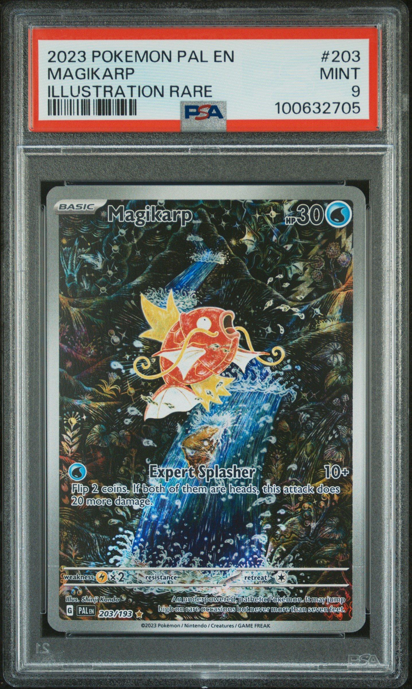 2023 Pokemon Pal En-paldea Evolved 203 Magikarp Illustration Rare PSA 9 ...