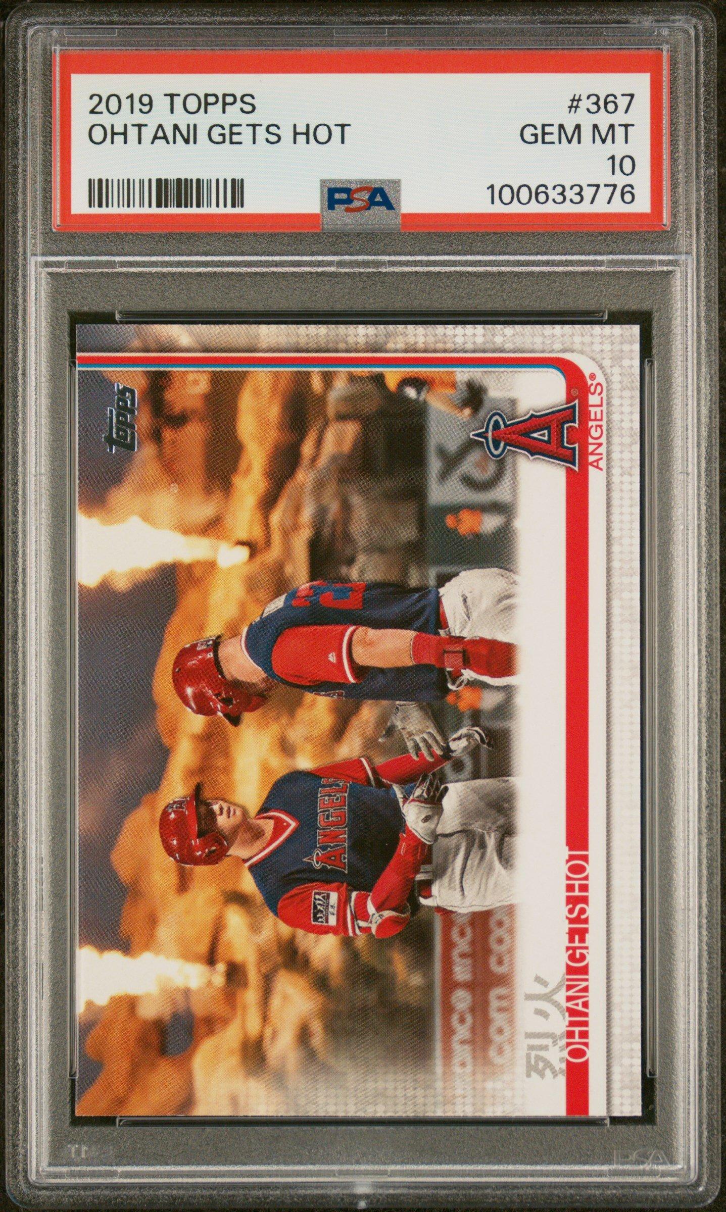 2019 Topps 367 Ohtani Gets Hot PSA 10