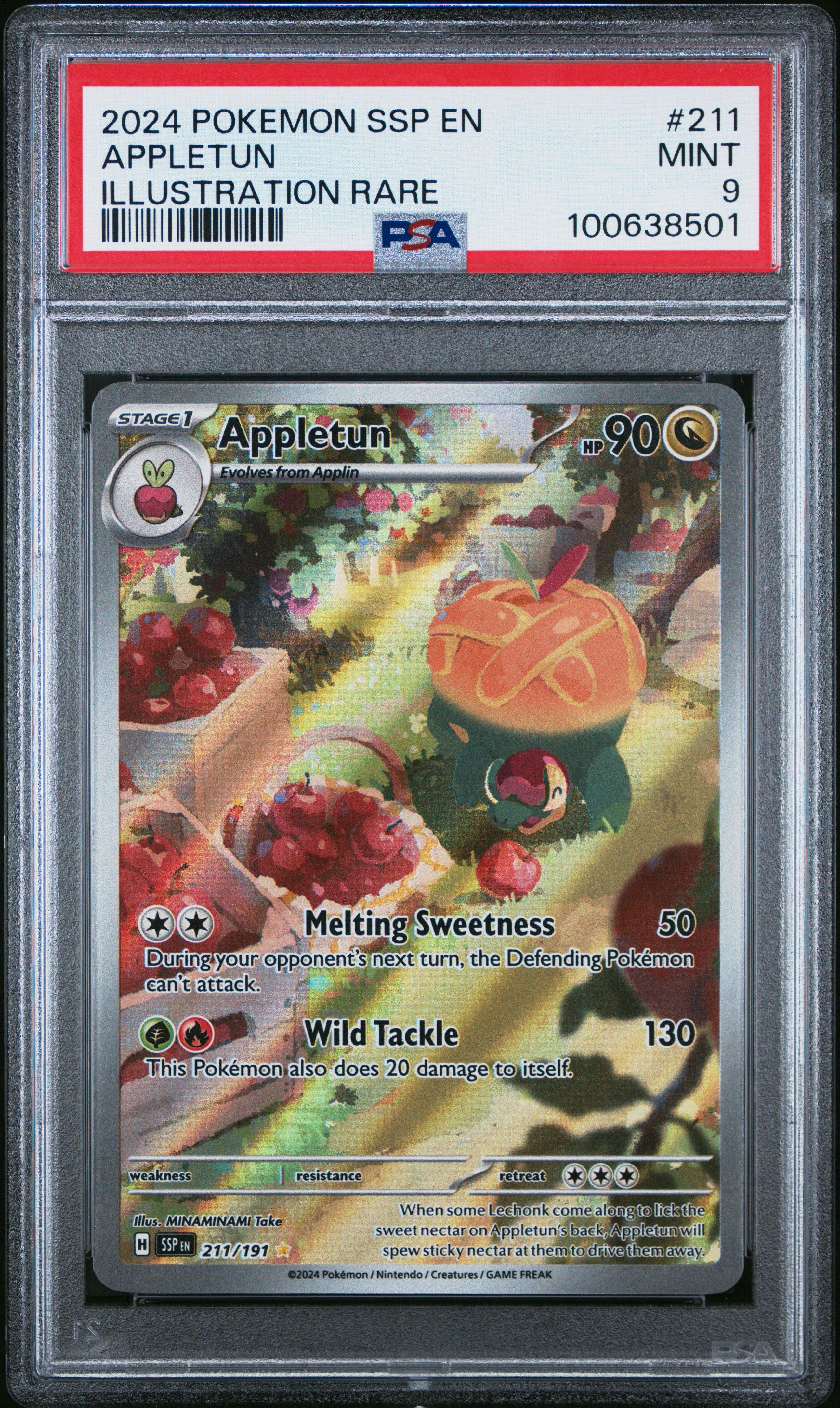 2024 Pokemon Ssp En-surging Sparks 211 Appletun Illustration Rare