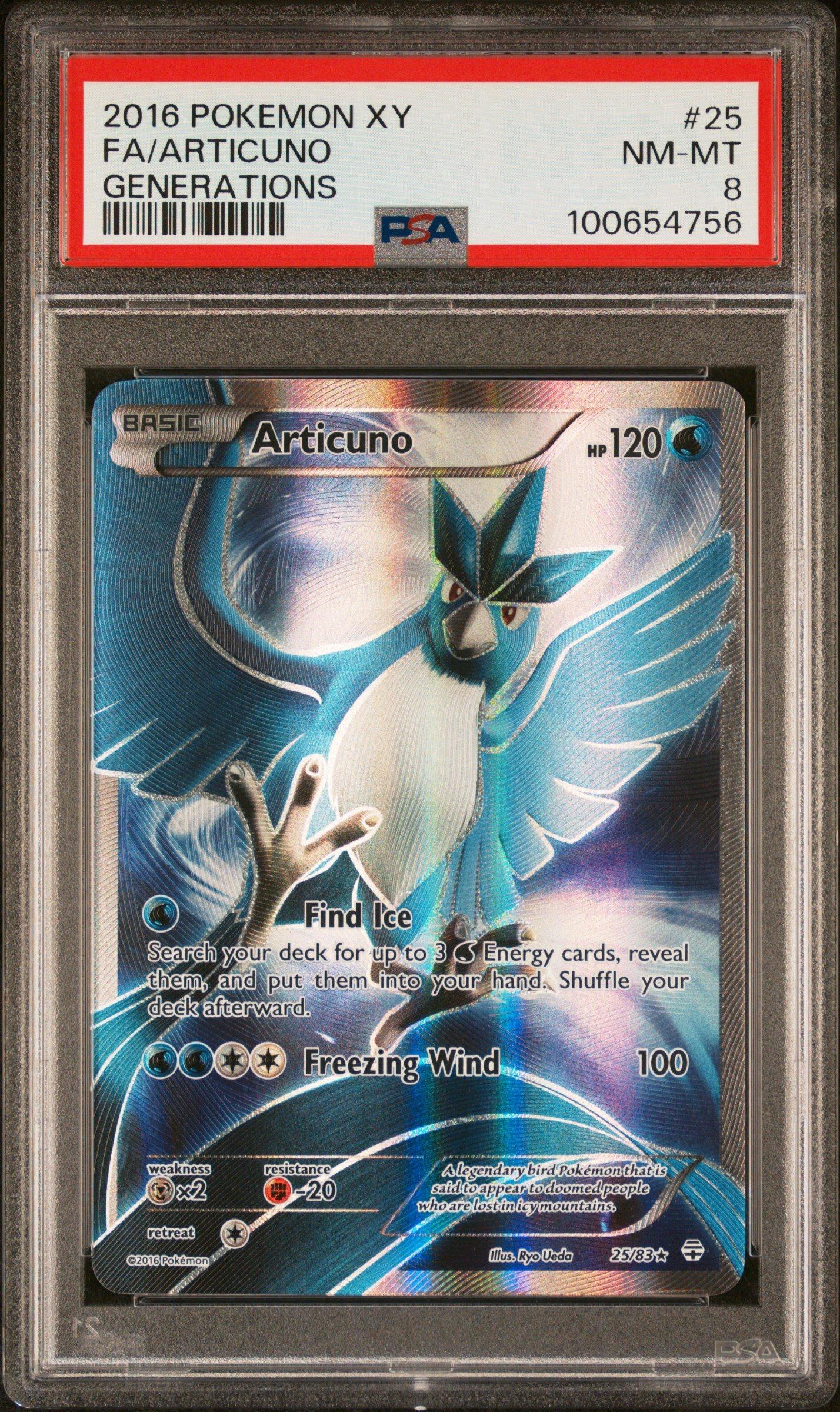 PSA9 ビジュアルアドベンチャー No 255 ついにクライマックス!! 2016 Pokemon Xy Generations 25 Full Art/articuno PSA 8 Graded Card