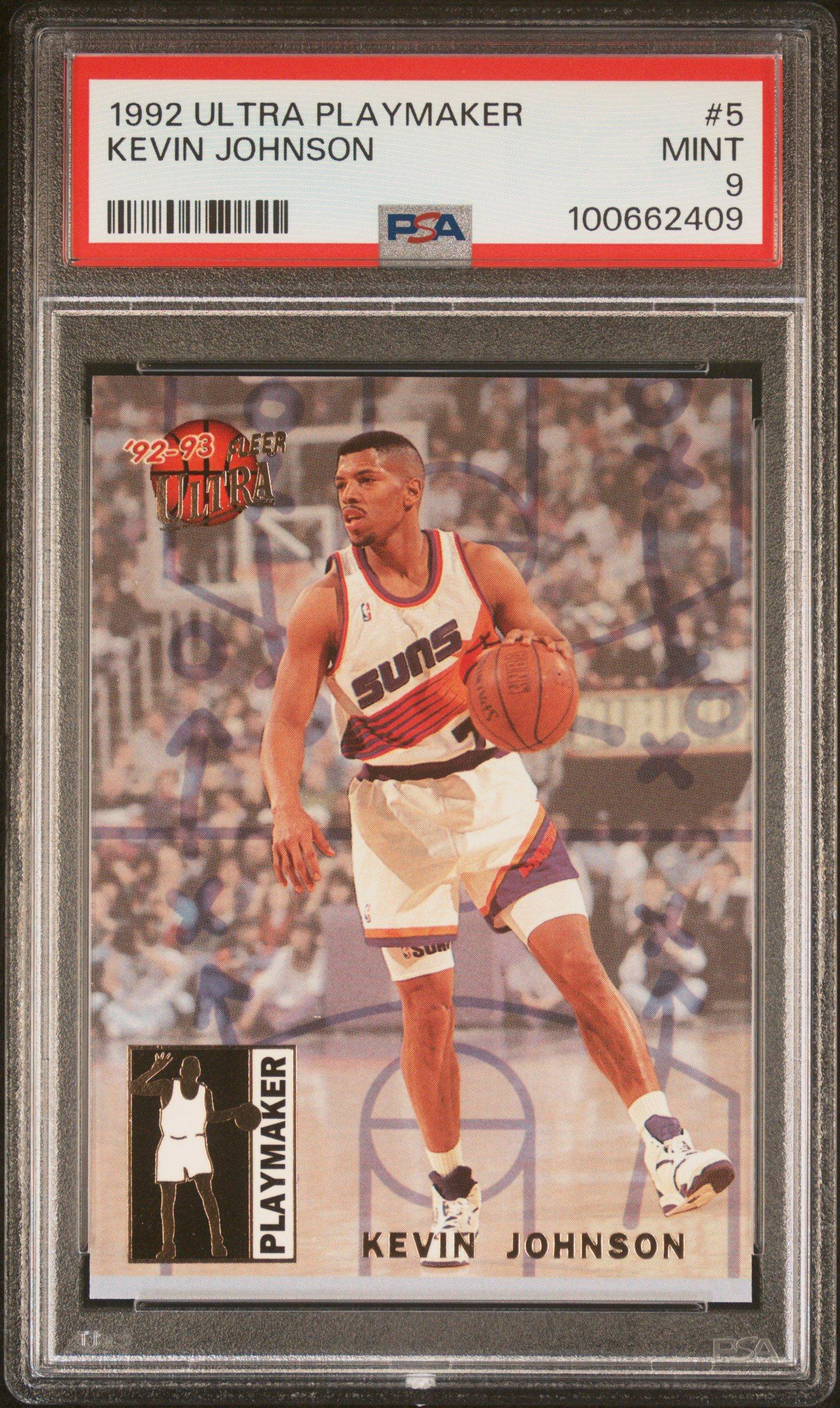 1992 Ultra Playmaker 5 Kevin Johnson PSA 9