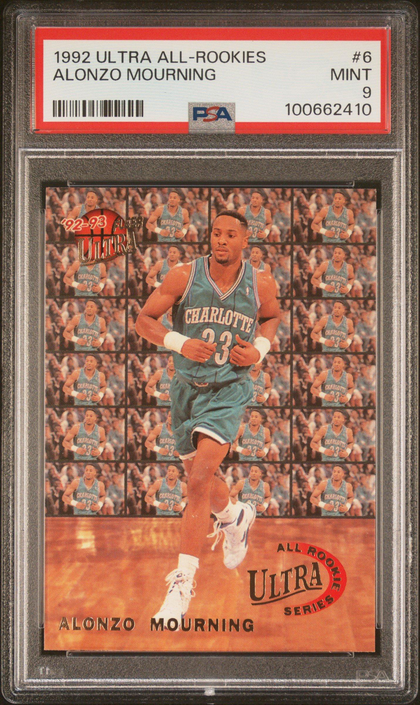 1992 Ultra All-rookies 6 Alonzo Mourning PSA 9