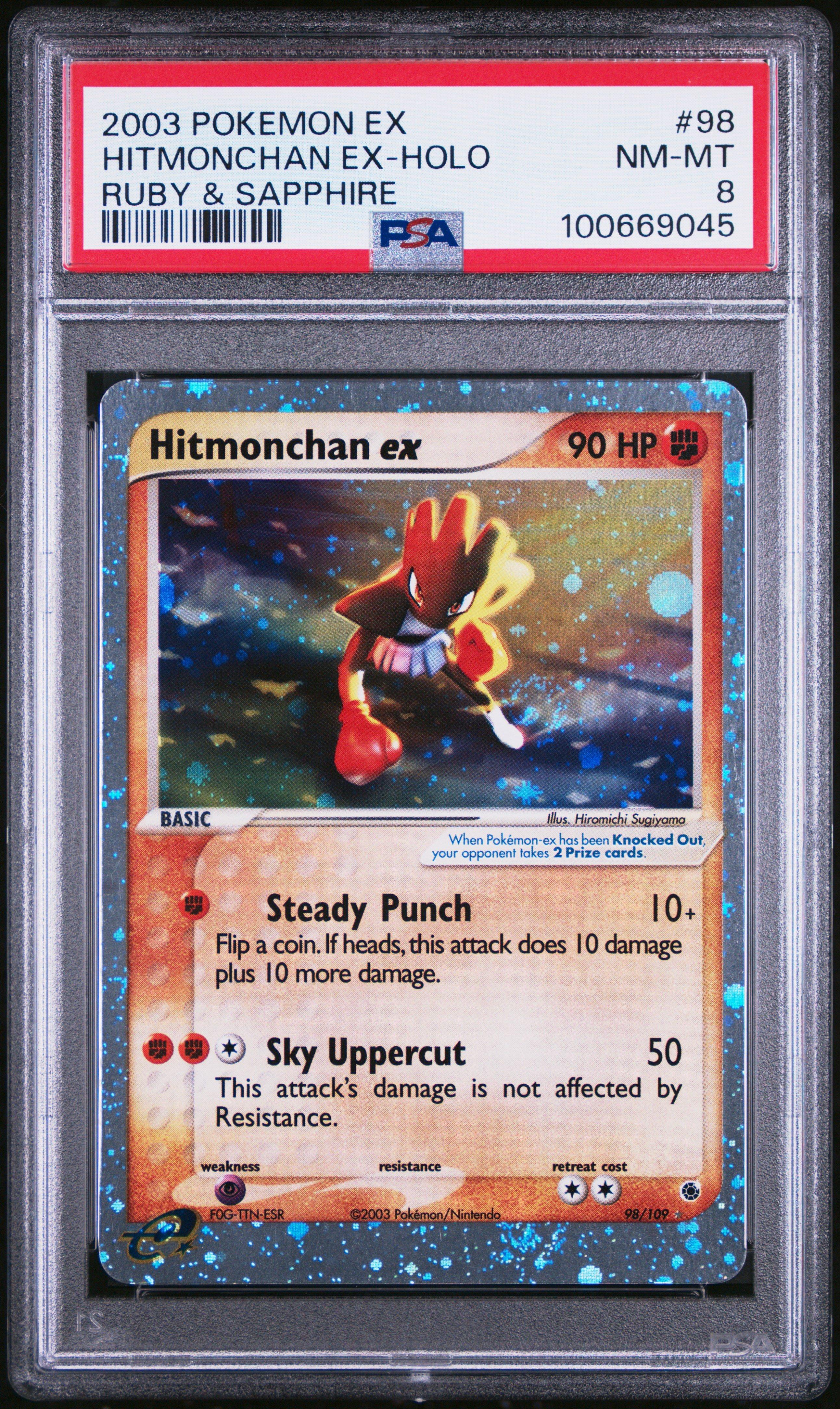 2003 Pokemon Ex Ruby & Sapphire 98 Hitmonchan Ex-holo PSA