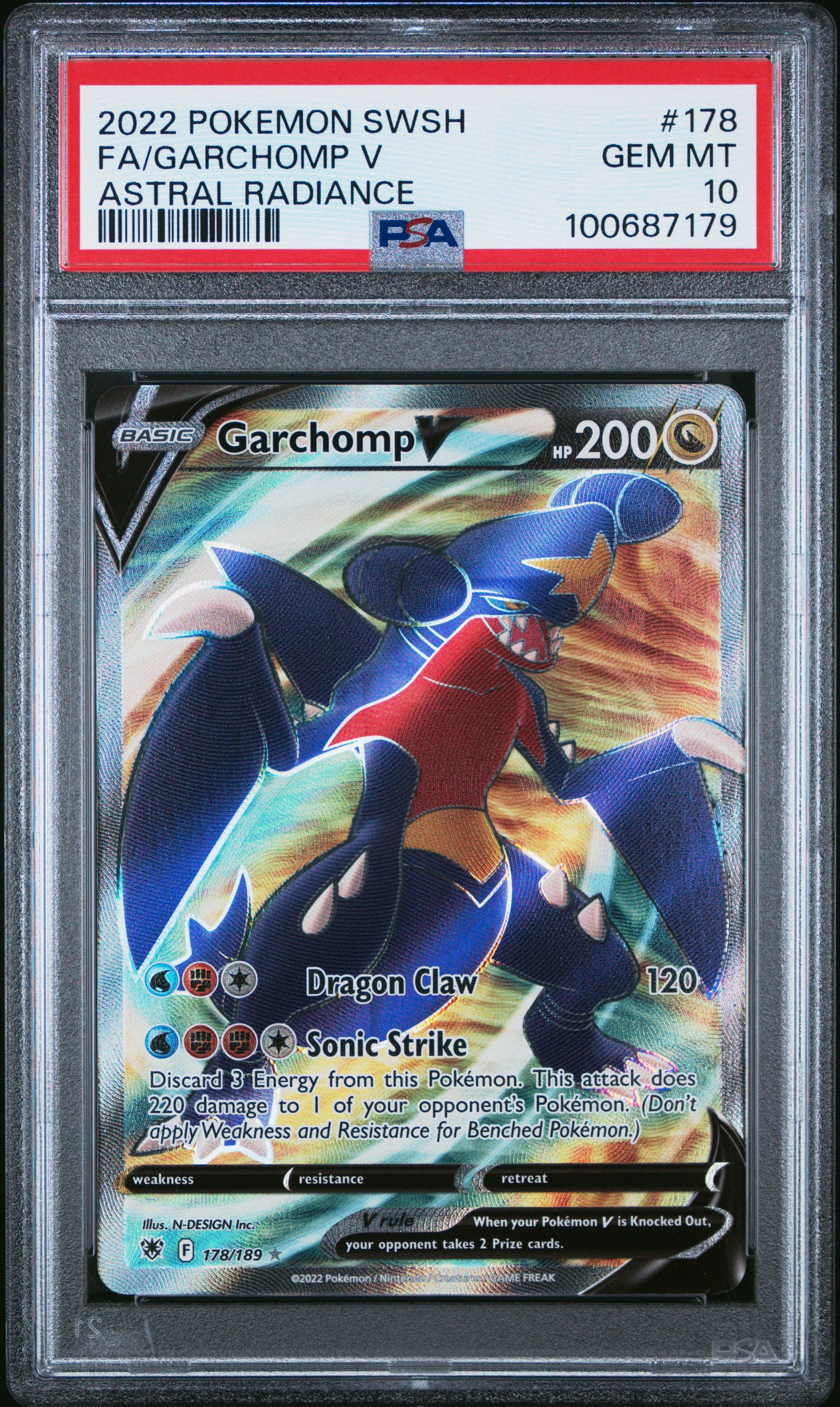 garchomp v pokemon card #TG23 EXTENDED ART 117/189 / Ultra Rare Card Type / HP / Stage Garchomp V #117 Prices |