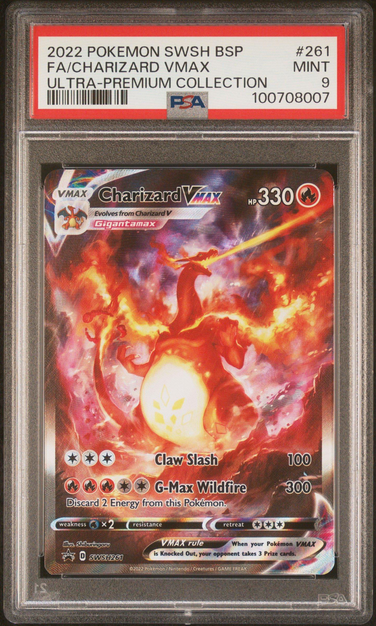 2022 Pokemon Swsh Black Star Promo 261 Full Art/charizard Vmax Sword & Shield  Ultra-premium Collection-charizard PSA 9 Graded Card | GameStop