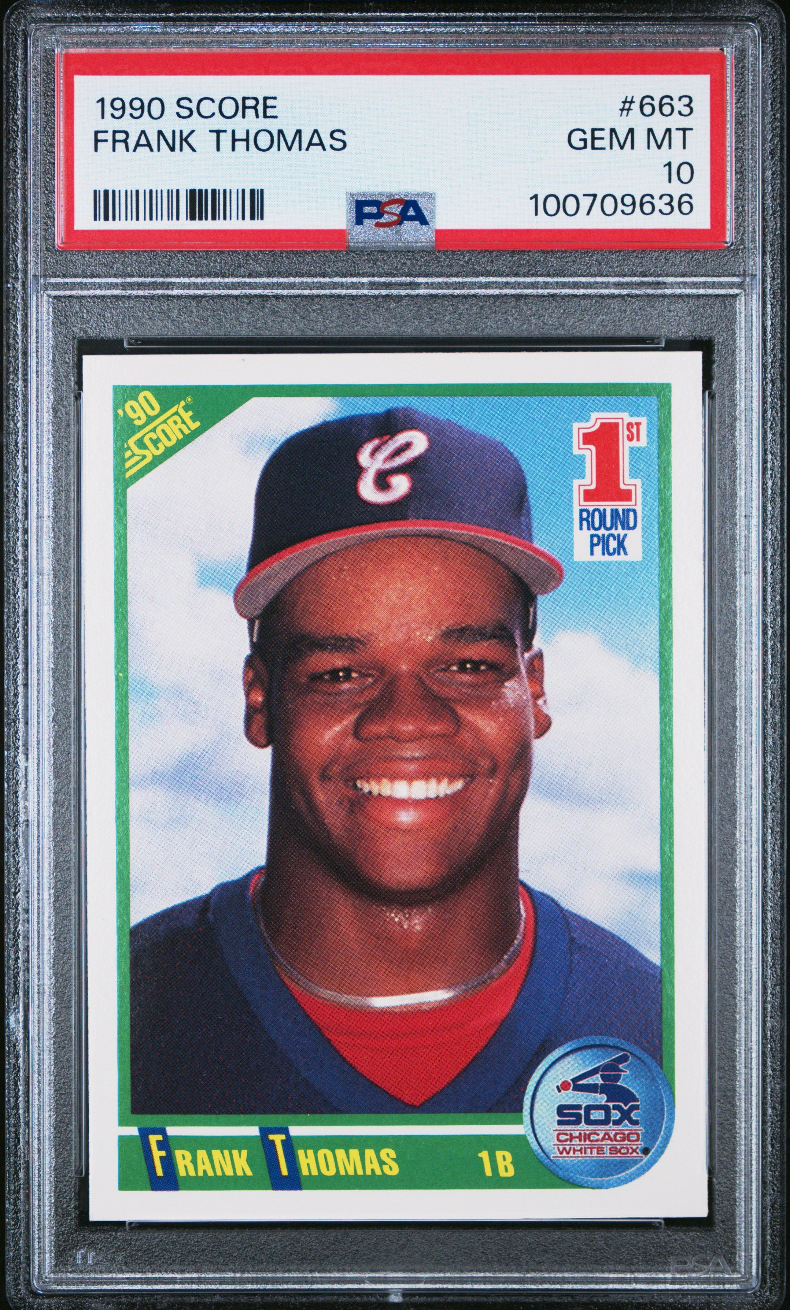 1990 Score 663 Frank Thomas PSA 10