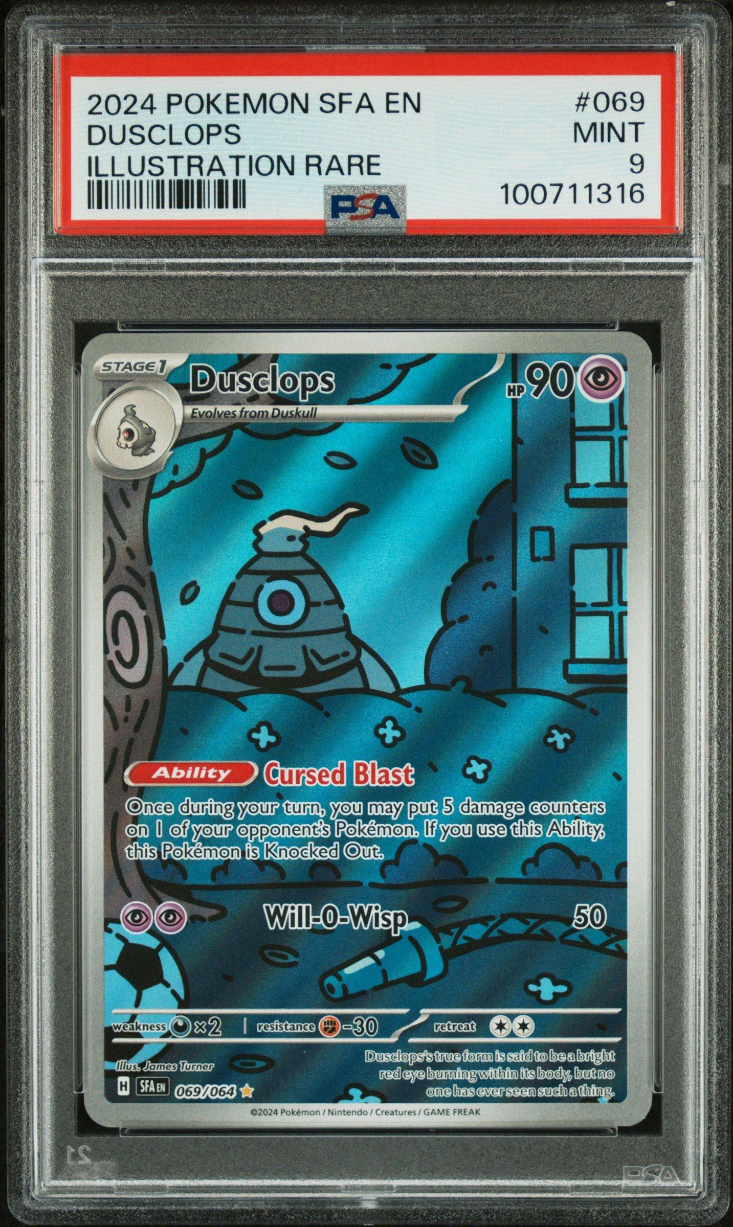 2024 Pokemon Sfa En-shrouded Fable 069 Dusclops Illustration Rare