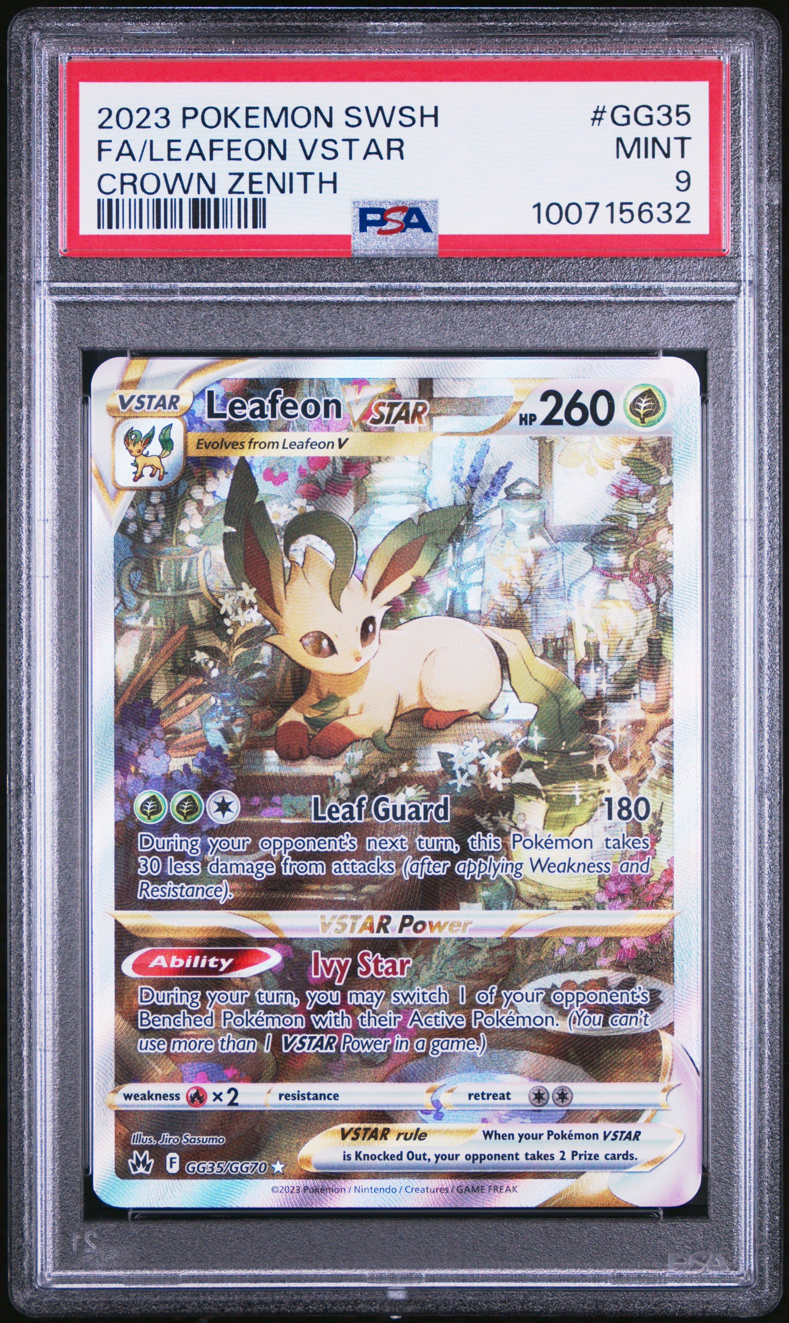 2023 Pokemon Sword And Shield Crown Zenith Gg35 Full Art/leafeon