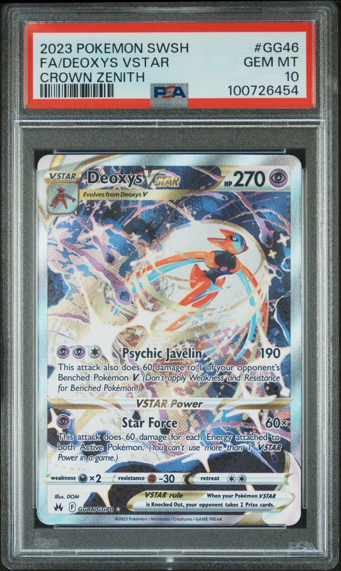 2023 Pokemon Sword And Shield Crown Zenith Gg46 Full Art/deoxys