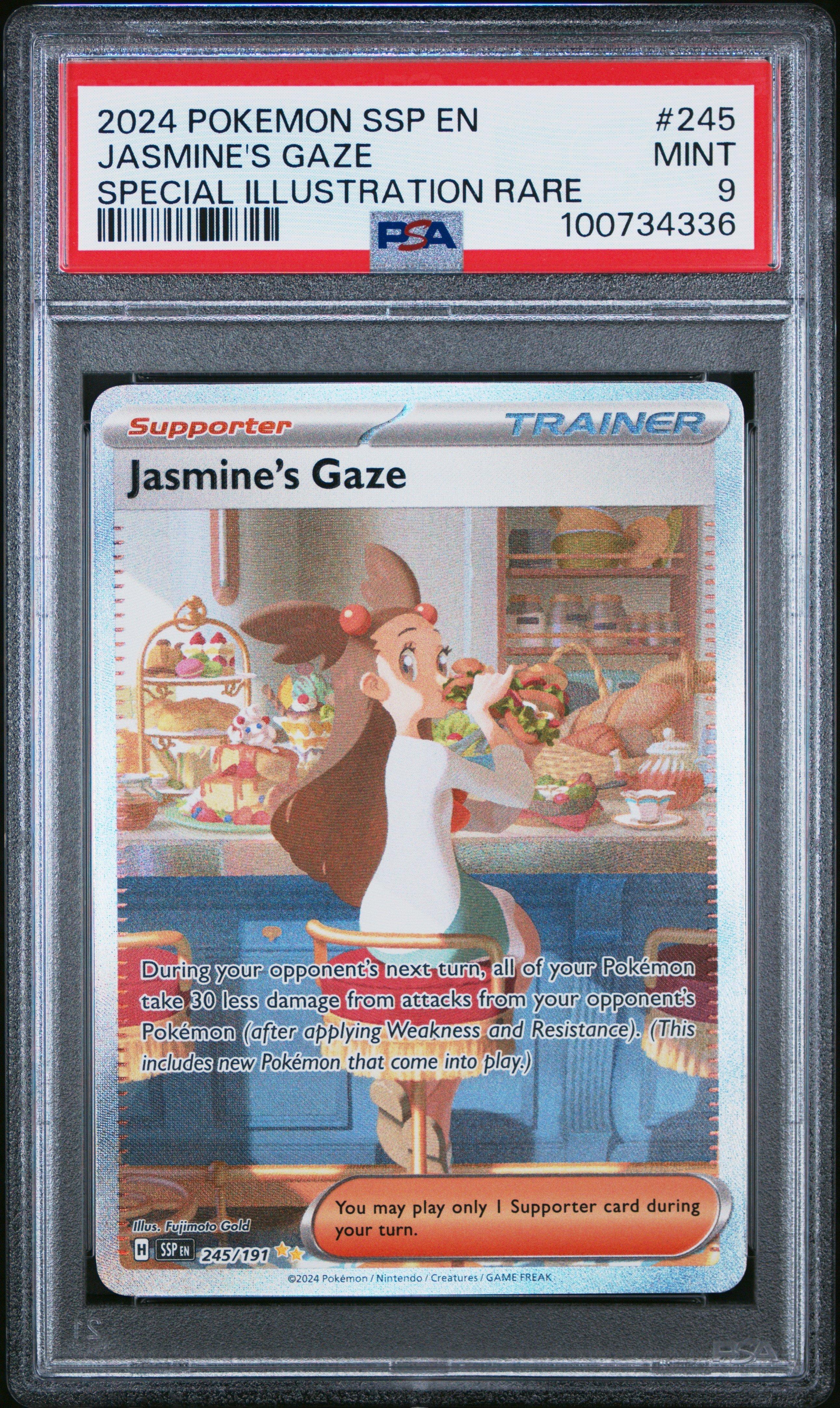 2024 Pokemon Ssp En-surging Sparks 245 Jasmine's Gaze Special
